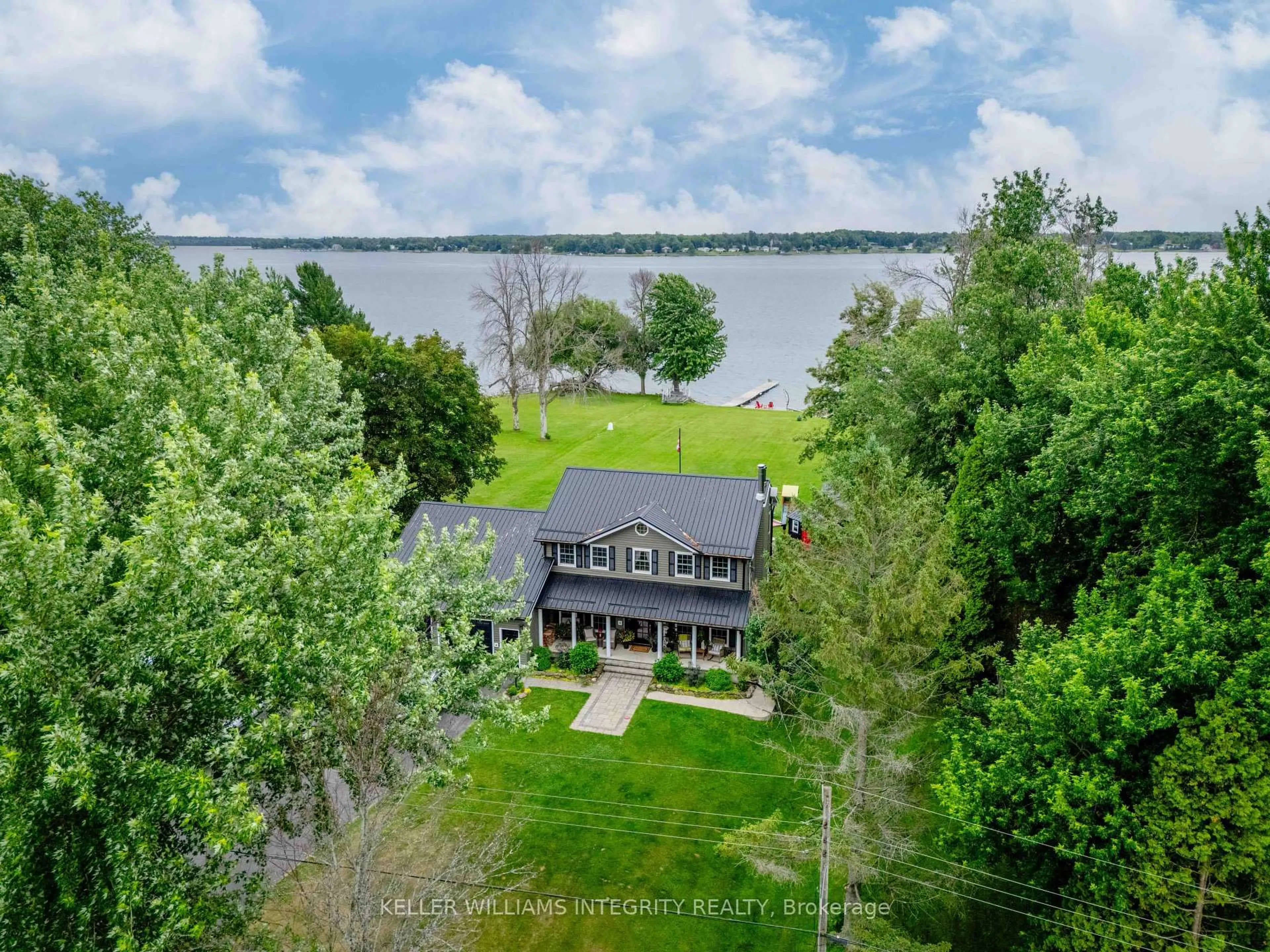 A pic from outside/outdoor area/front of a property/back of a property/a pic from drone, water/lake/river/ocean view for 13974 Willbruck Dr, South Stormont Ontario K0C 1X0
