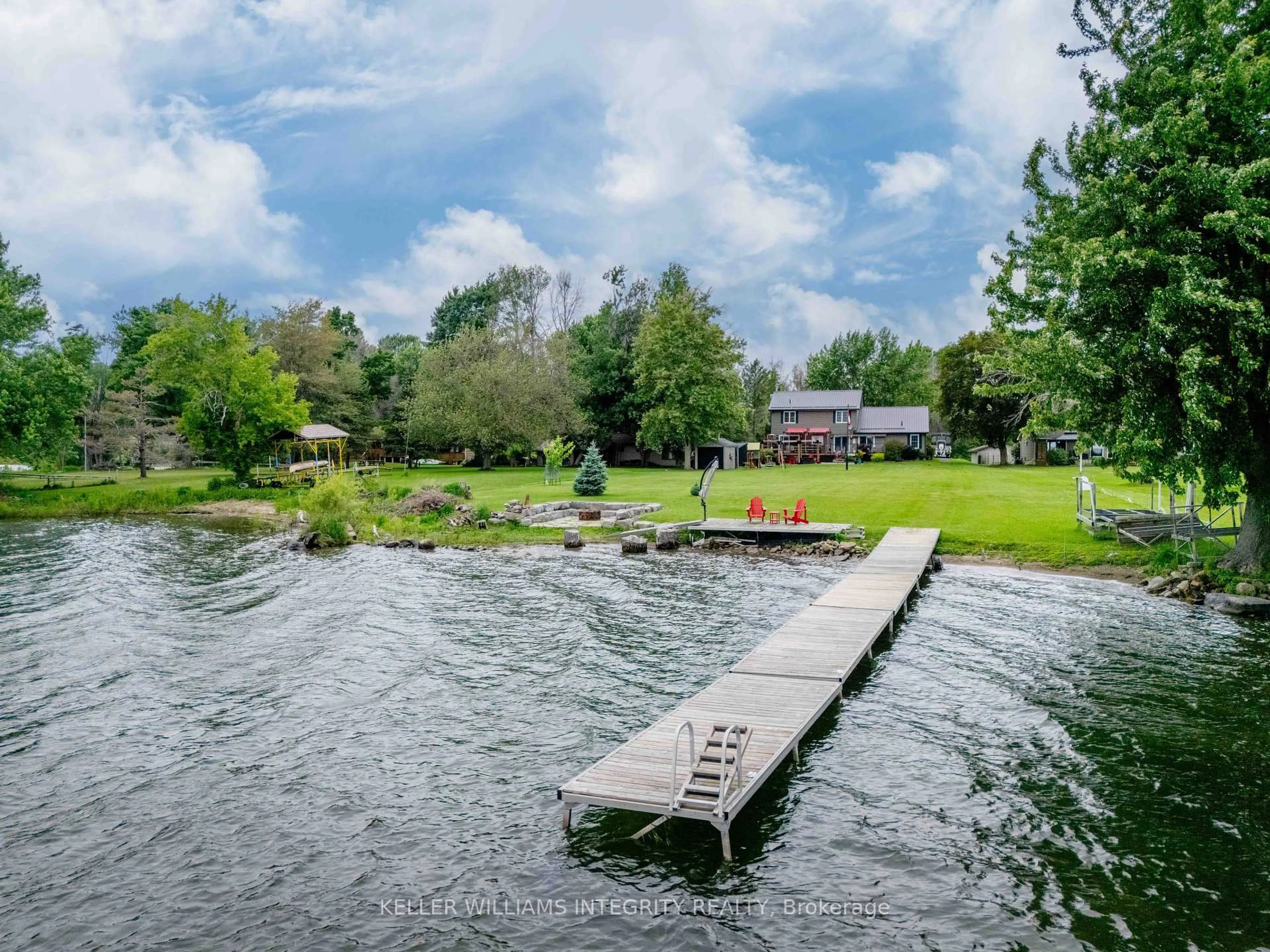 A pic from outside/outdoor area/front of a property/back of a property/a pic from drone, water/lake/river/ocean view for 13974 Willbruck Dr, South Stormont Ontario K0C 1X0