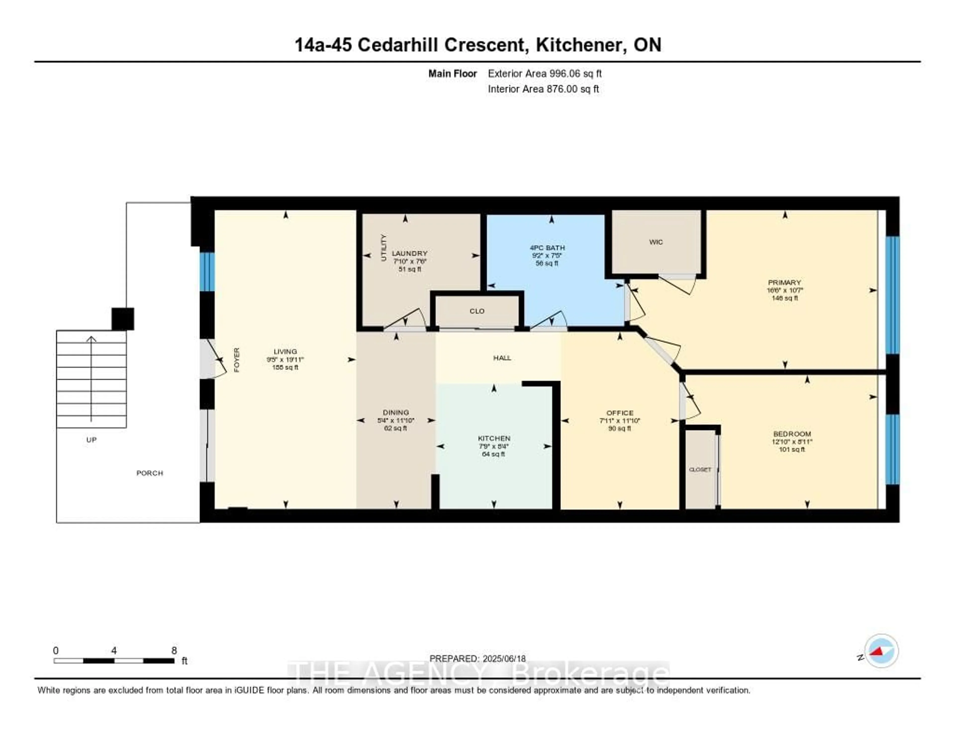 Floor plan for 45 Cedarhil Cres #14A, Kitchener Ontario N2E 0A2
