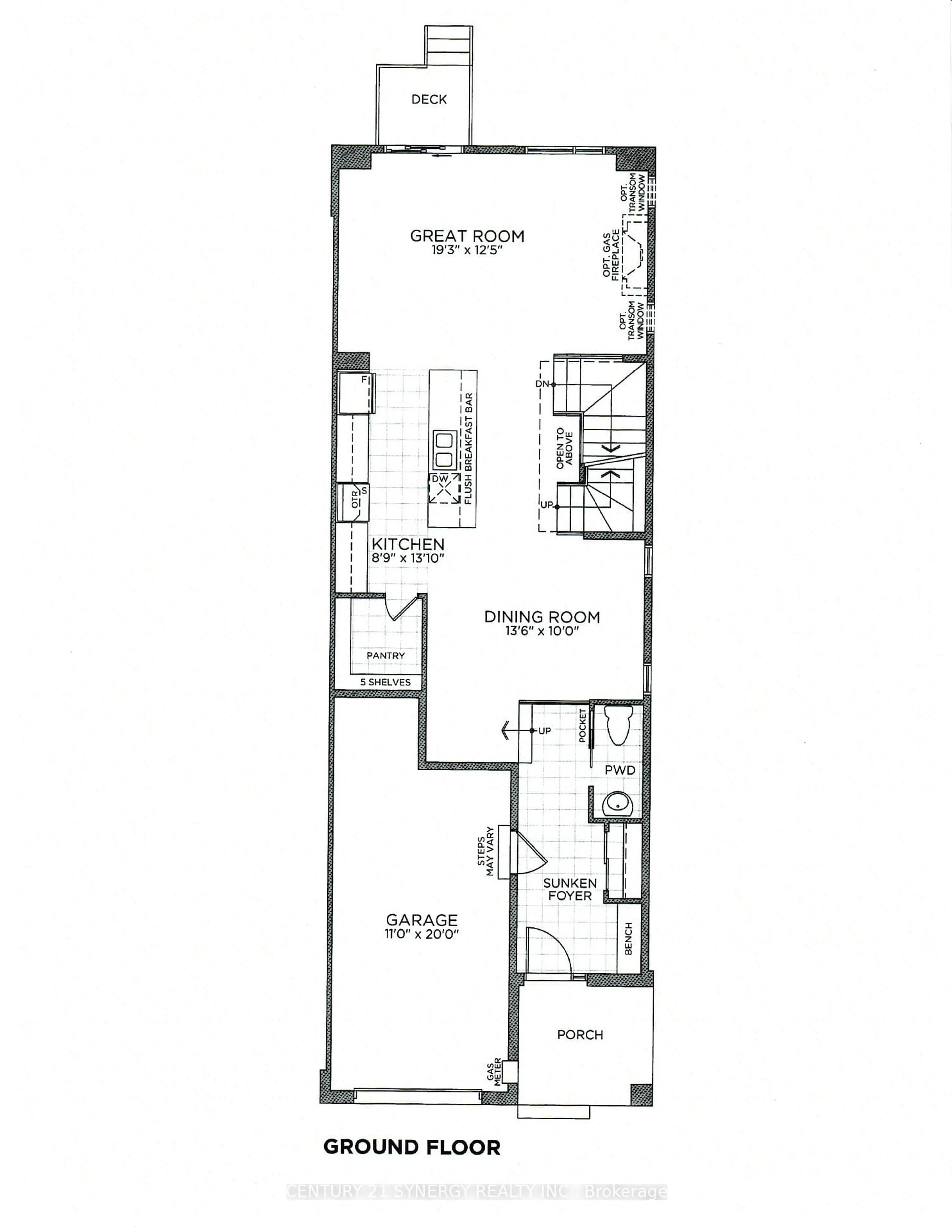 Floor plan for 953 Socca Cres, Ottawa Ontario K4A 5M1