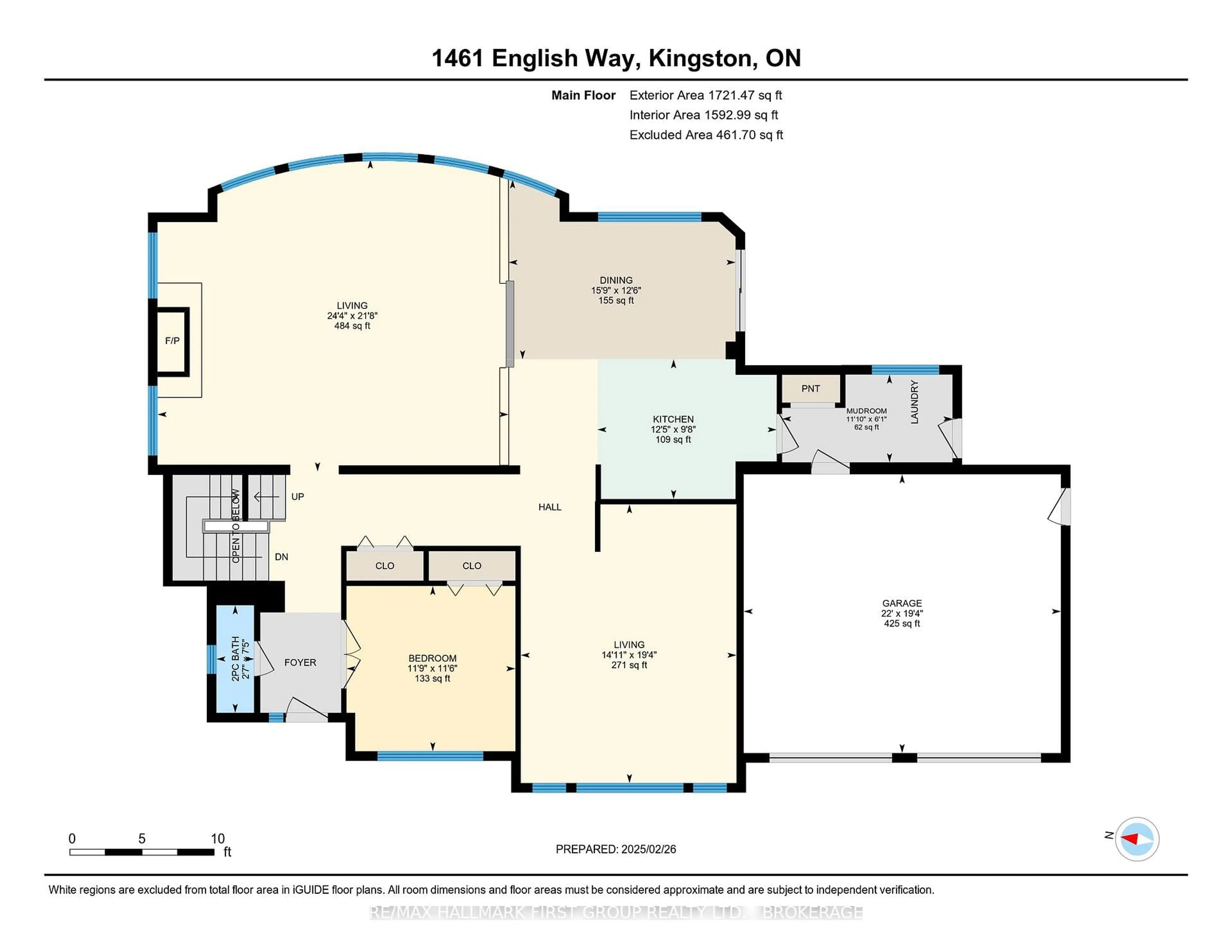Floor plan for 1461 ENGLISH Way, Kingston Ontario K7L 0C2
