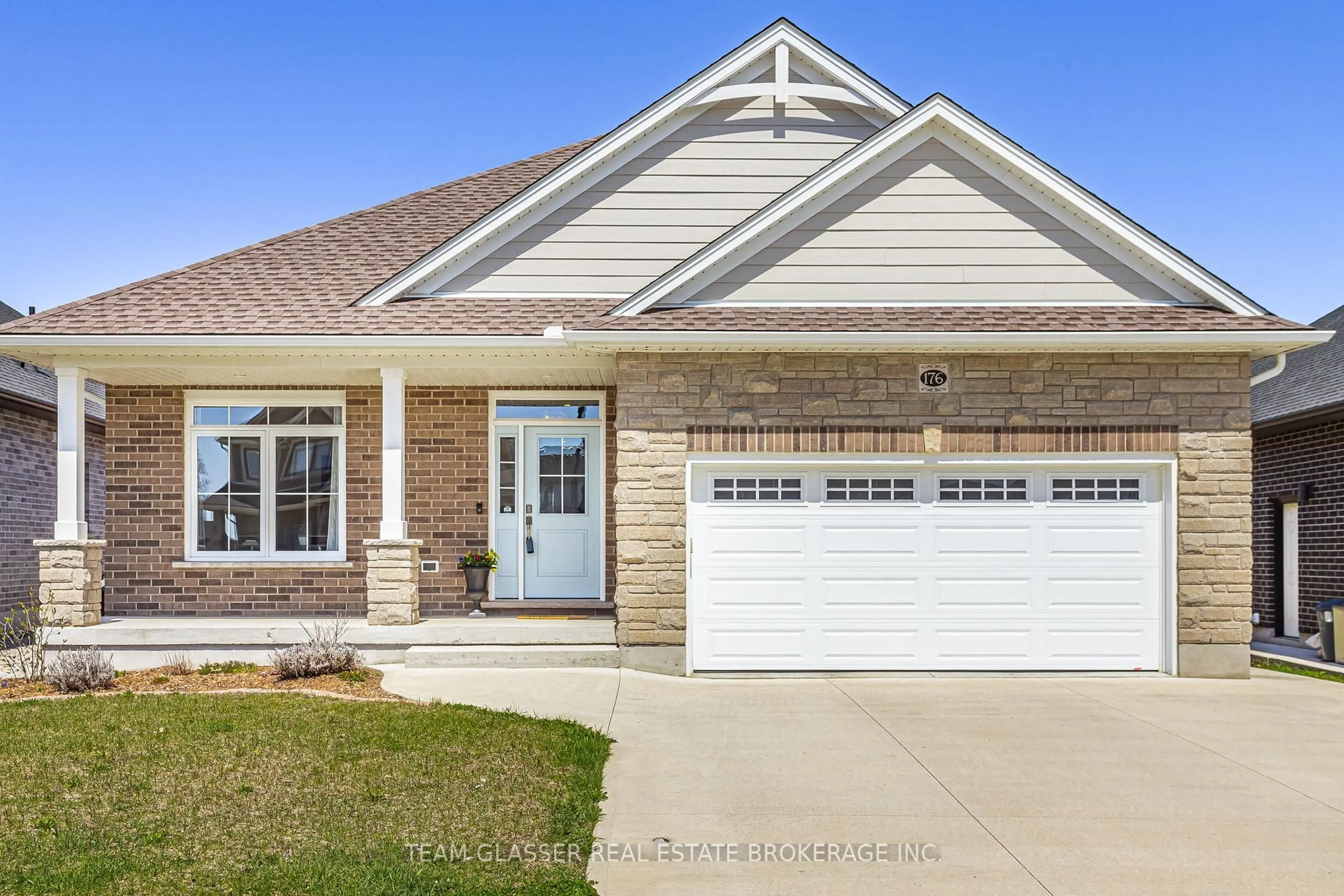 Home with brick exterior material, street for 176 BOARDWALK Way, Thames Centre Ontario N0L 1G2