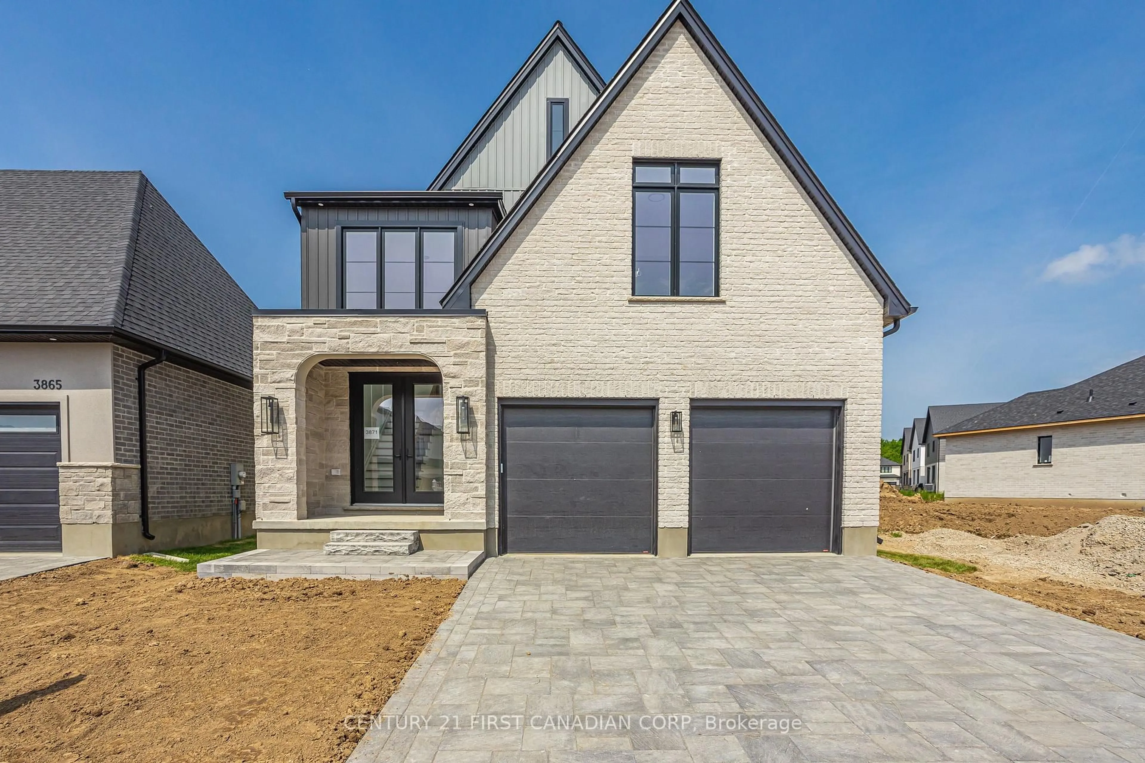 Home with brick exterior material, street for 3871 BIG LEAF Tr, London South Ontario N6P 1H5