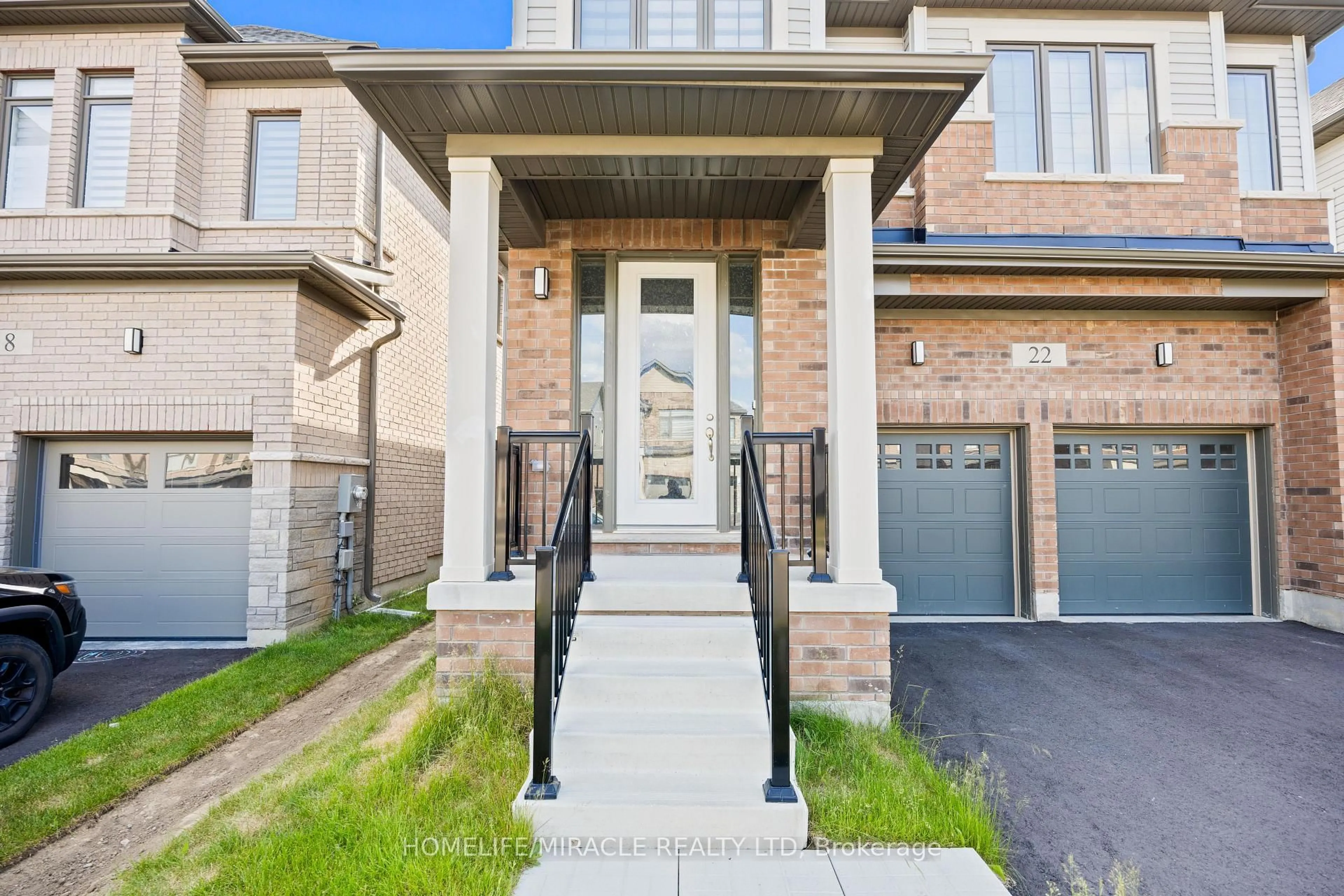 Home with brick exterior material, street for 22 Rustic Oak Tr, North Dumfries Ontario N0B 1E0