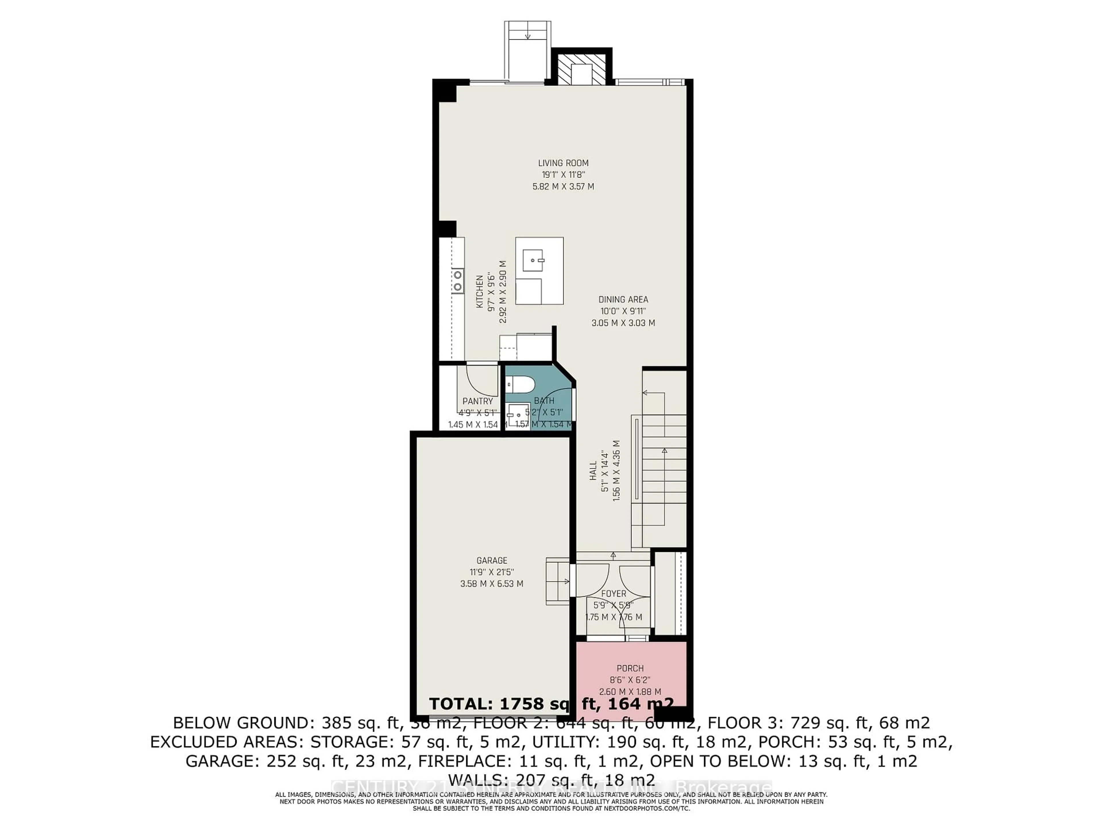 Floor plan for 323 Livery St, Ottawa Ontario K2V 0B4