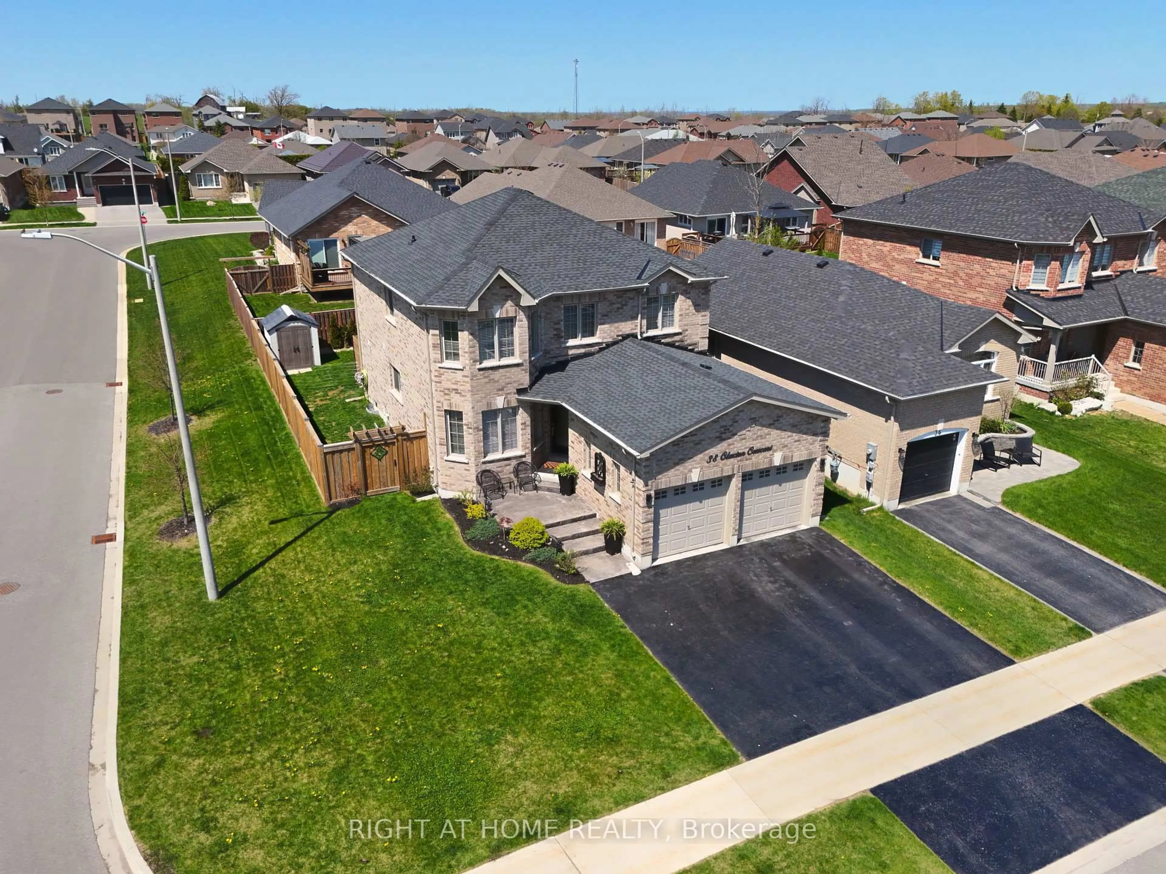 A pic from outside/outdoor area/front of a property/back of a property/a pic from drone, street for 38 Claxton Cres, Kawartha Lakes Ontario K9V 0N2