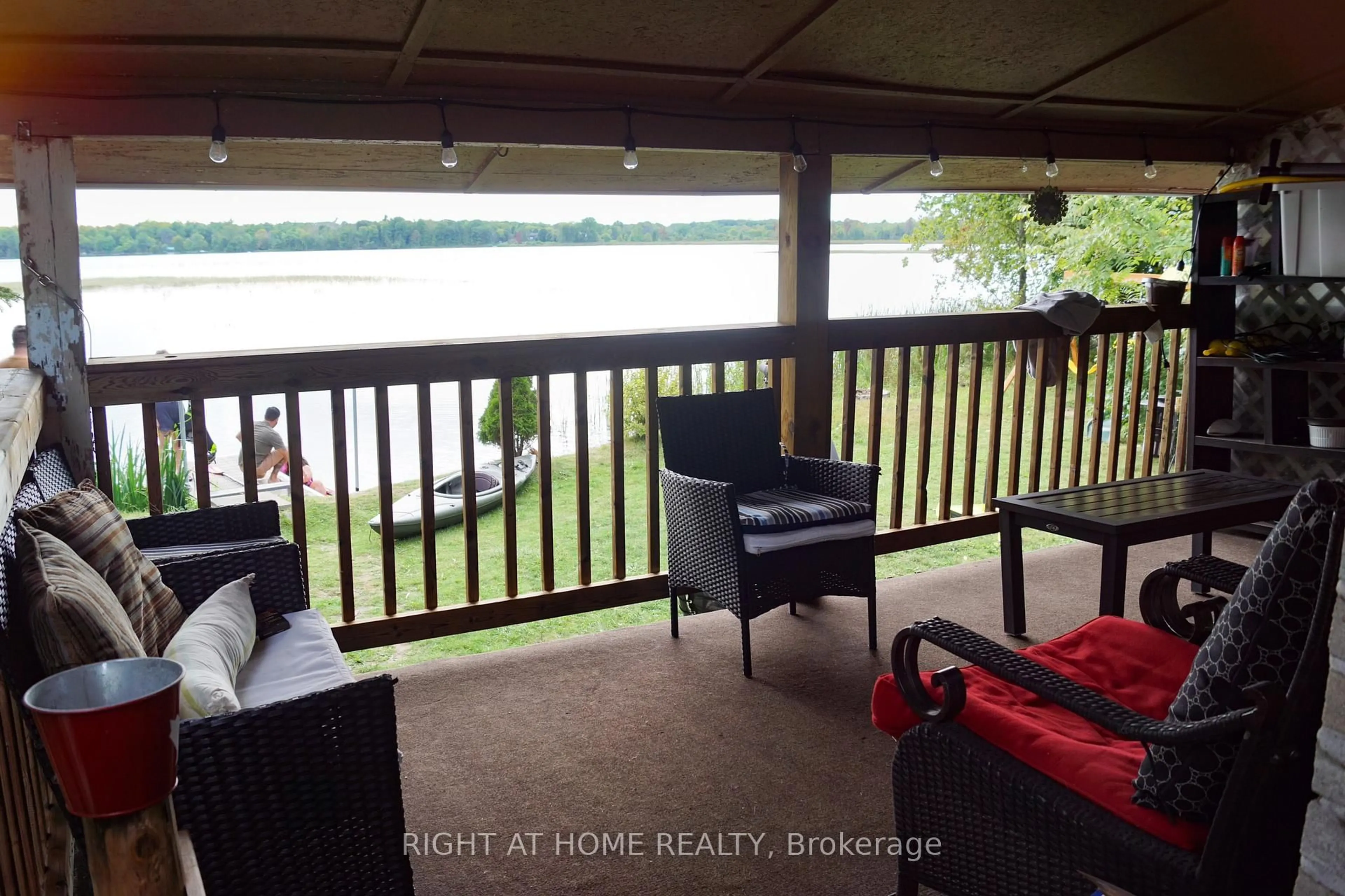 Patio, water/lake/river/ocean view for 117 Red Cedar Point Rd, Yarker Ontario K0K 3N0