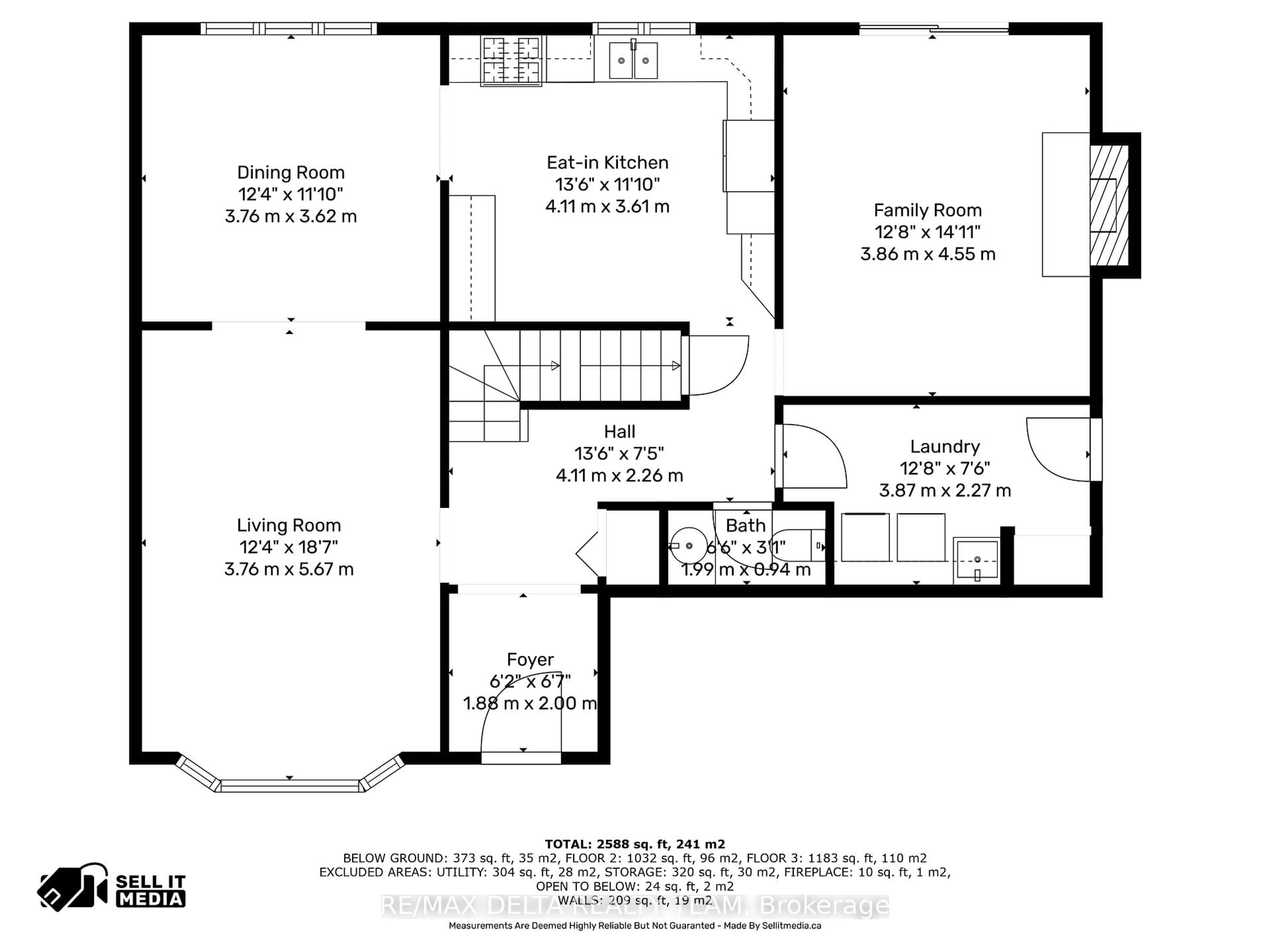 Floor plan for 27 Burndale Rd, Ottawa Ontario K1B 3Y4