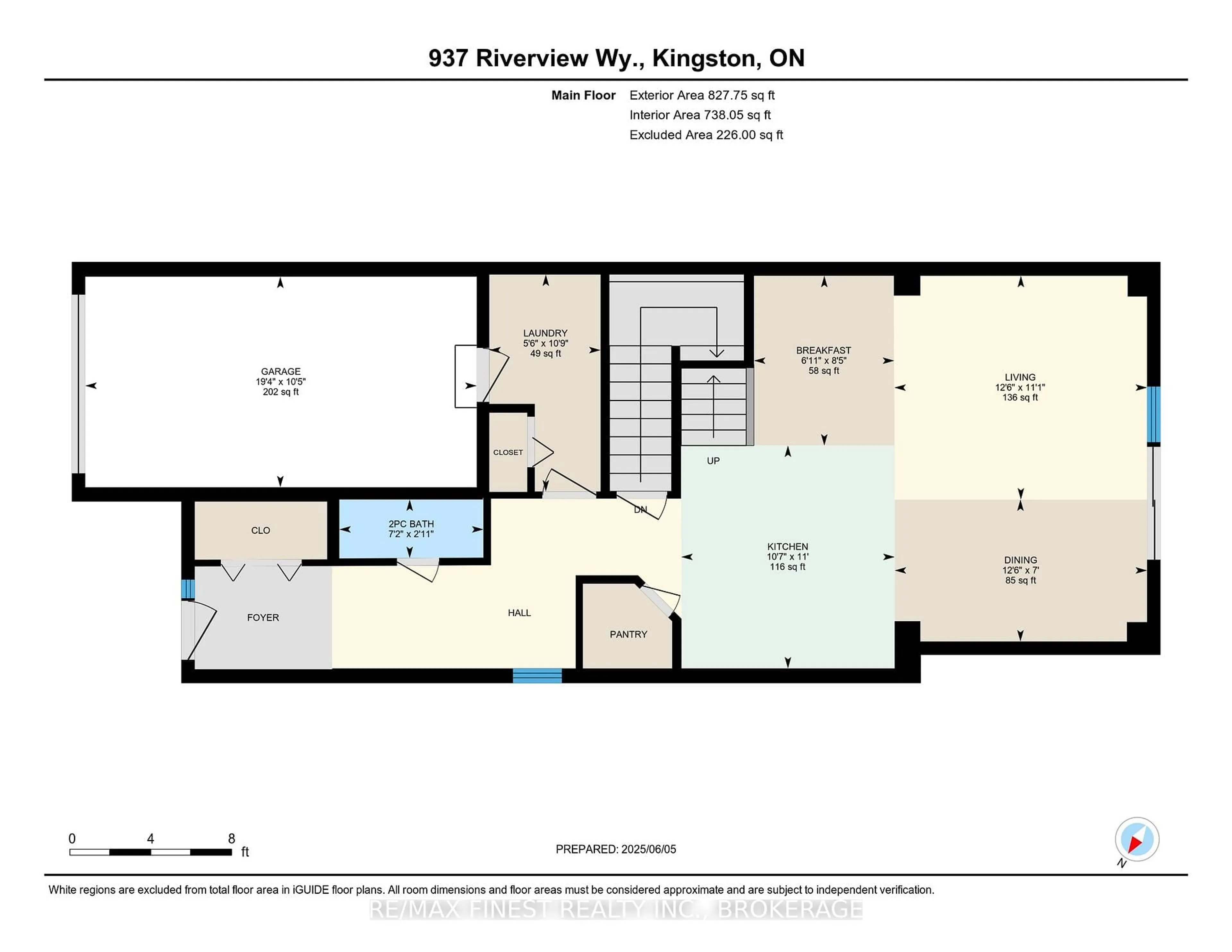 Floor plan for 937 Riverview Way, Kingston Ontario K7K 7J8