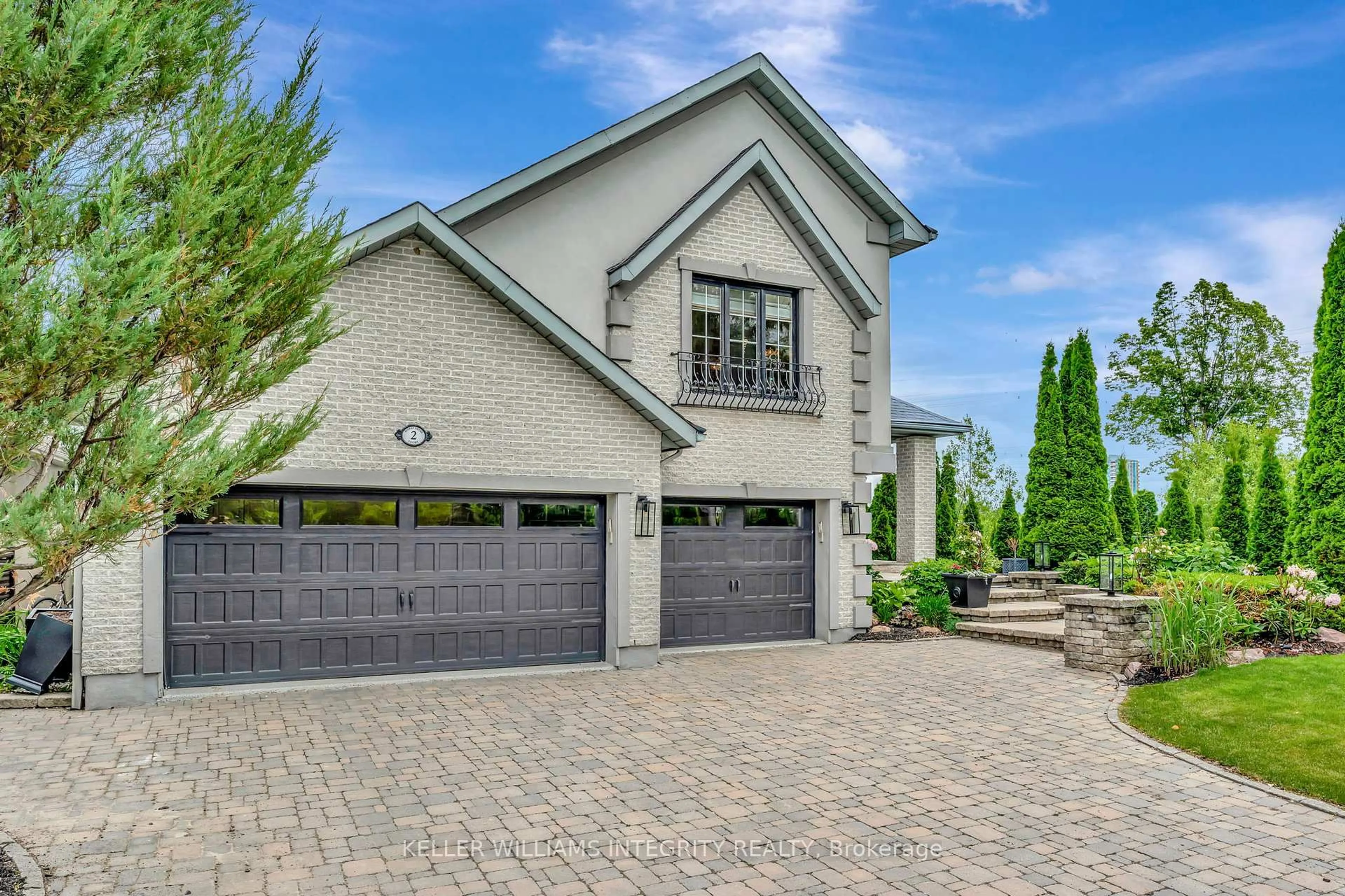 Home with brick exterior material, street for 2 Rideau Shore Crt, Ottawa Ontario K2C 3Y8