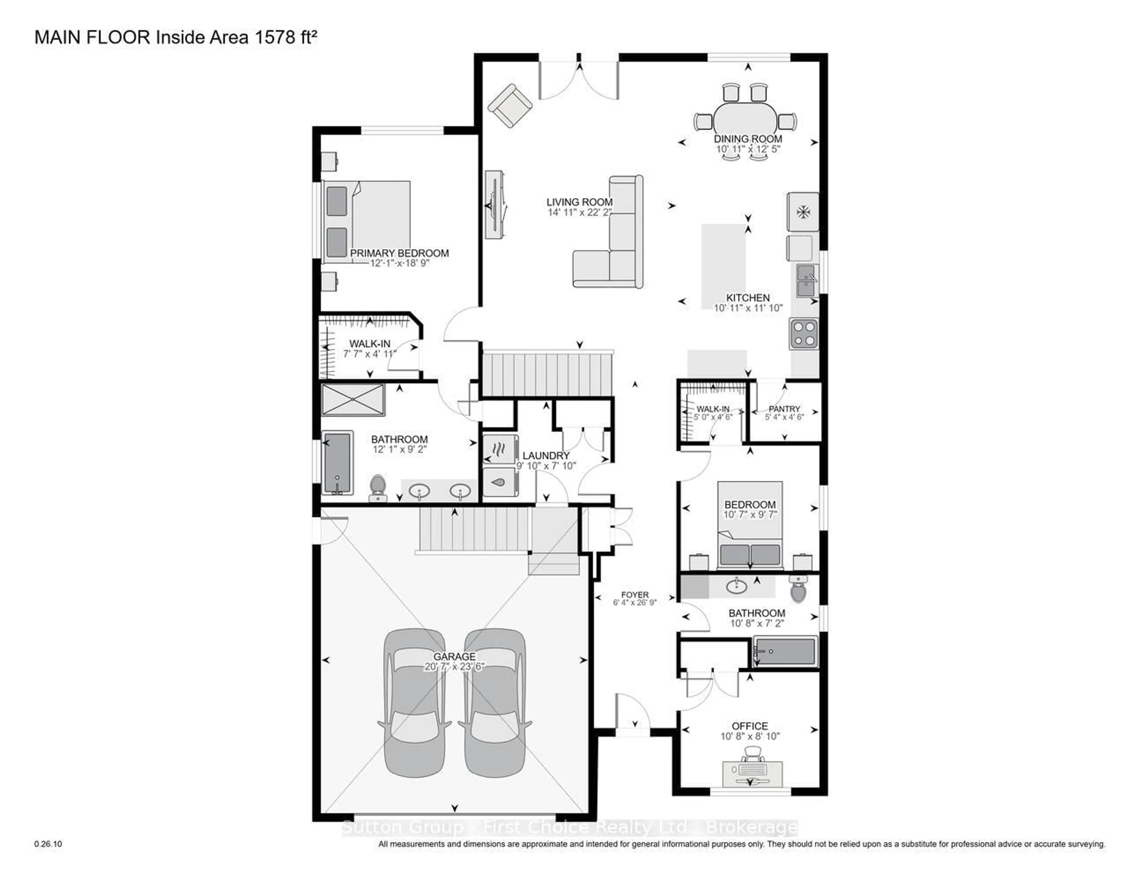 Floor plan for 323 Orr St, Stratford Ontario N5A 0J7