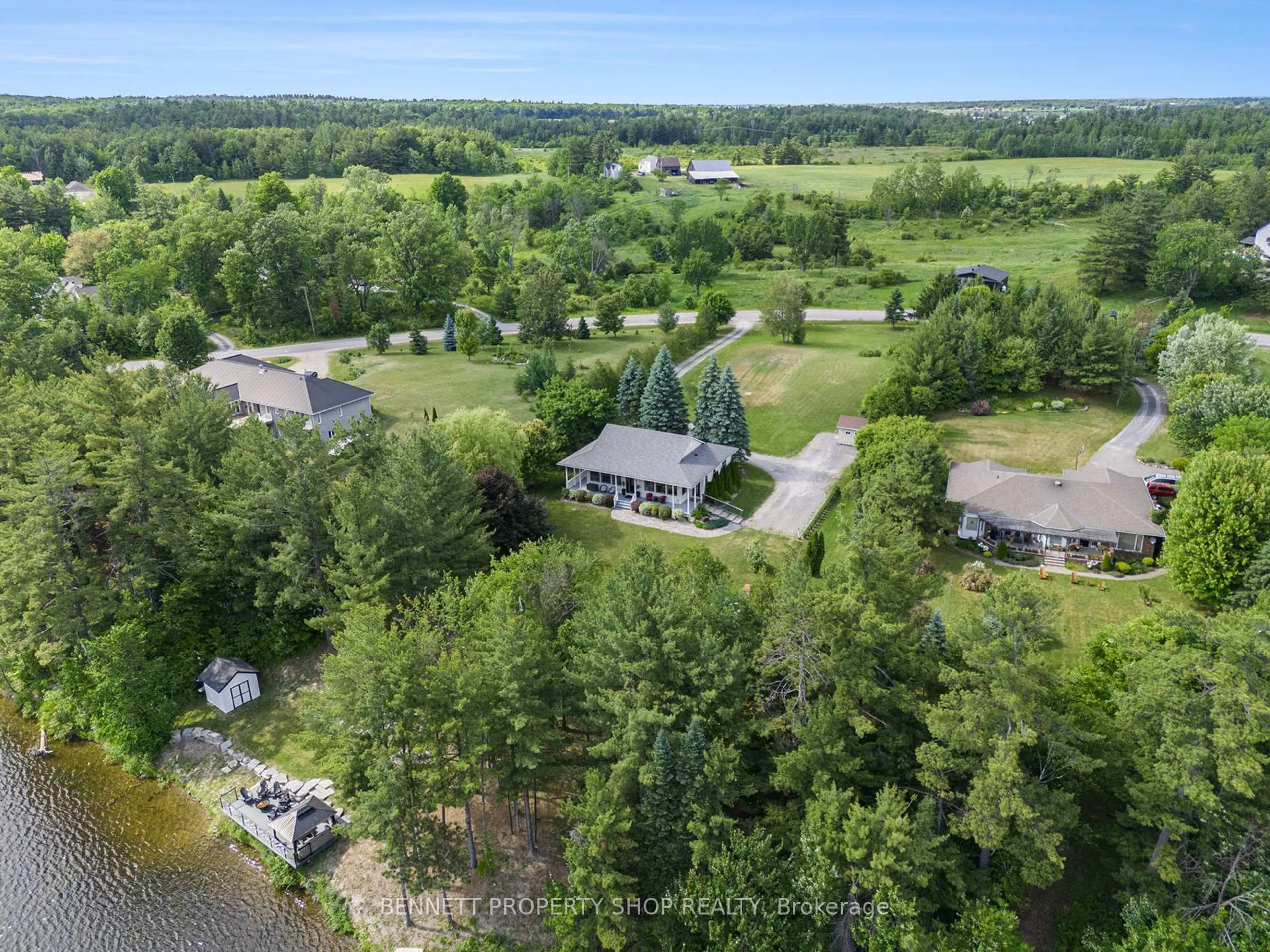 A pic from outside/outdoor area/front of a property/back of a property/a pic from drone, water/lake/river/ocean view for 1074 Mill Ridge Rd, Arnprior Ontario K7S 3G8