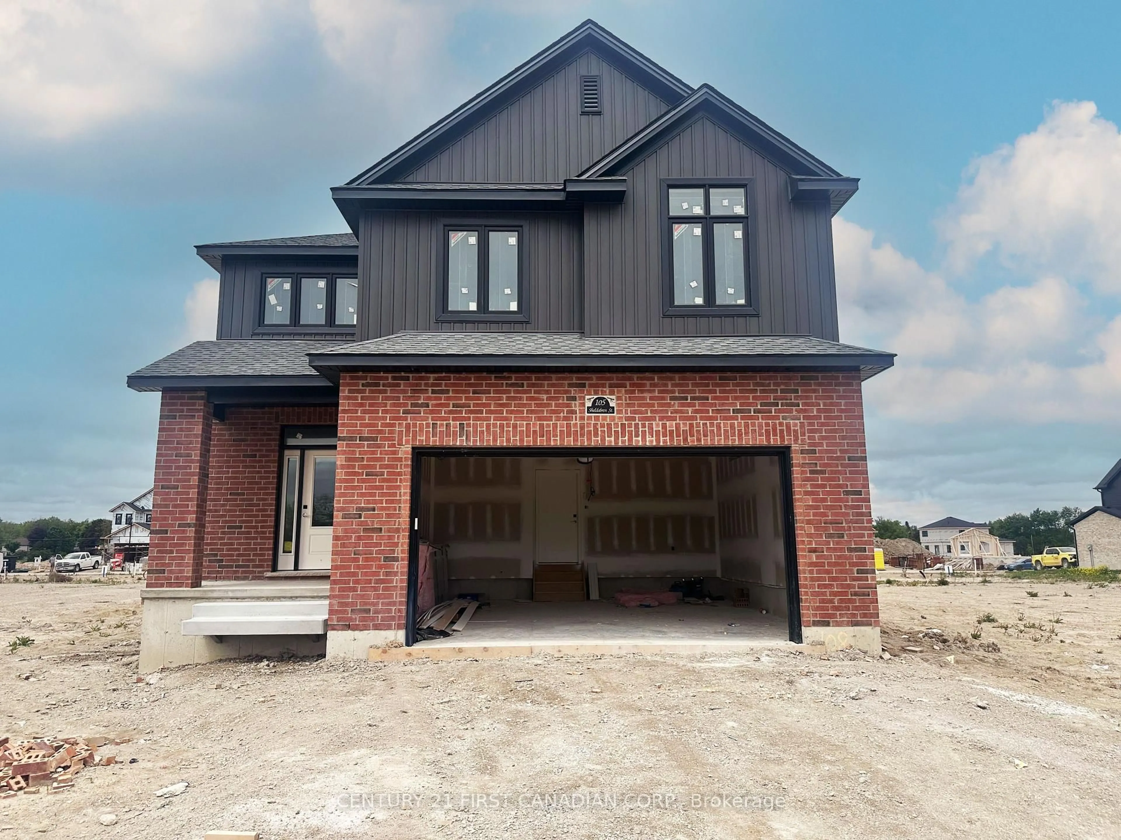 Home with brick exterior material, building for 105 Sheldabren St, North Middlesex Ontario N0M 1A0