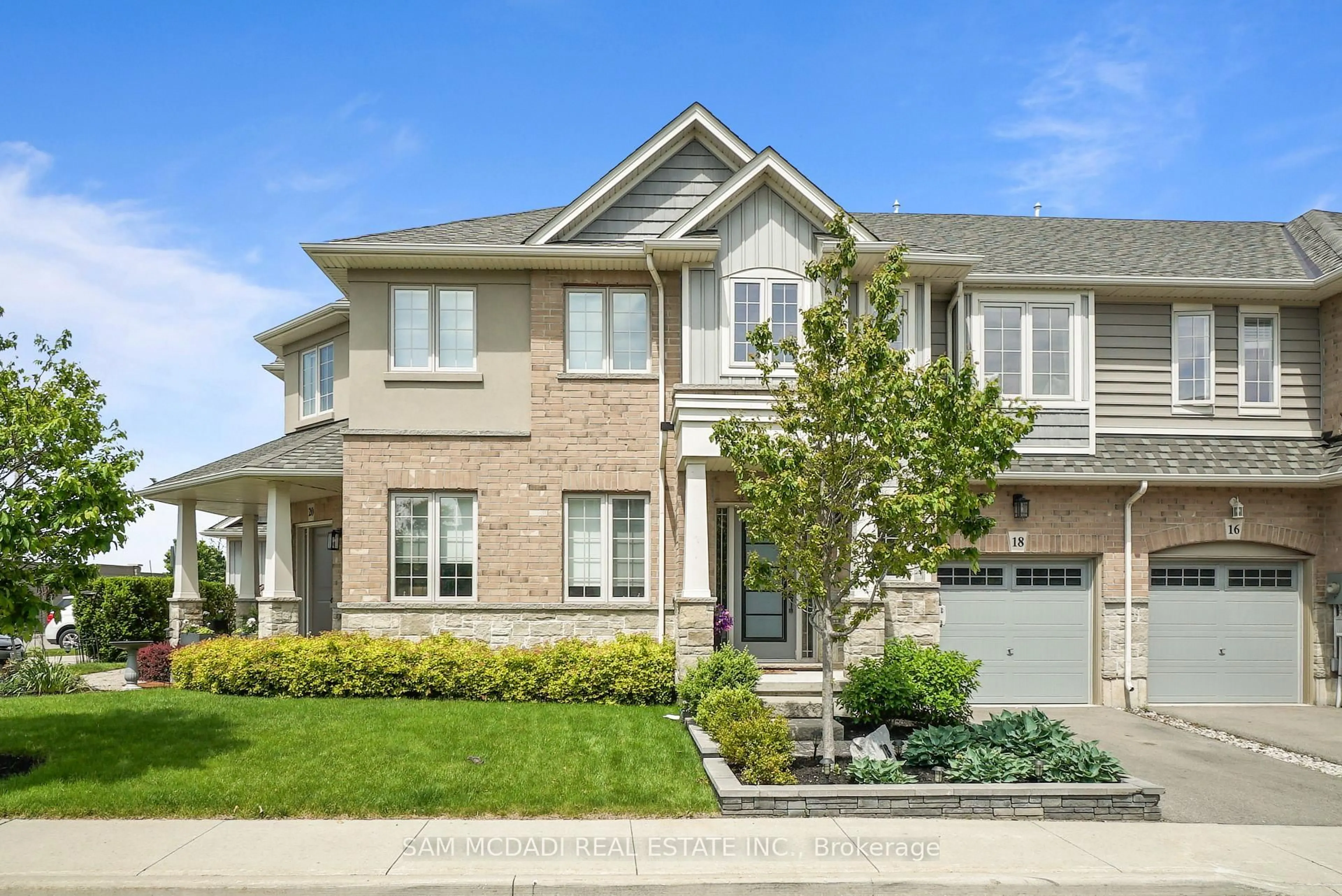 Home with brick exterior material, street for 18 BEAU CHATEL Lane, Grimsby Ontario L3M 0H4