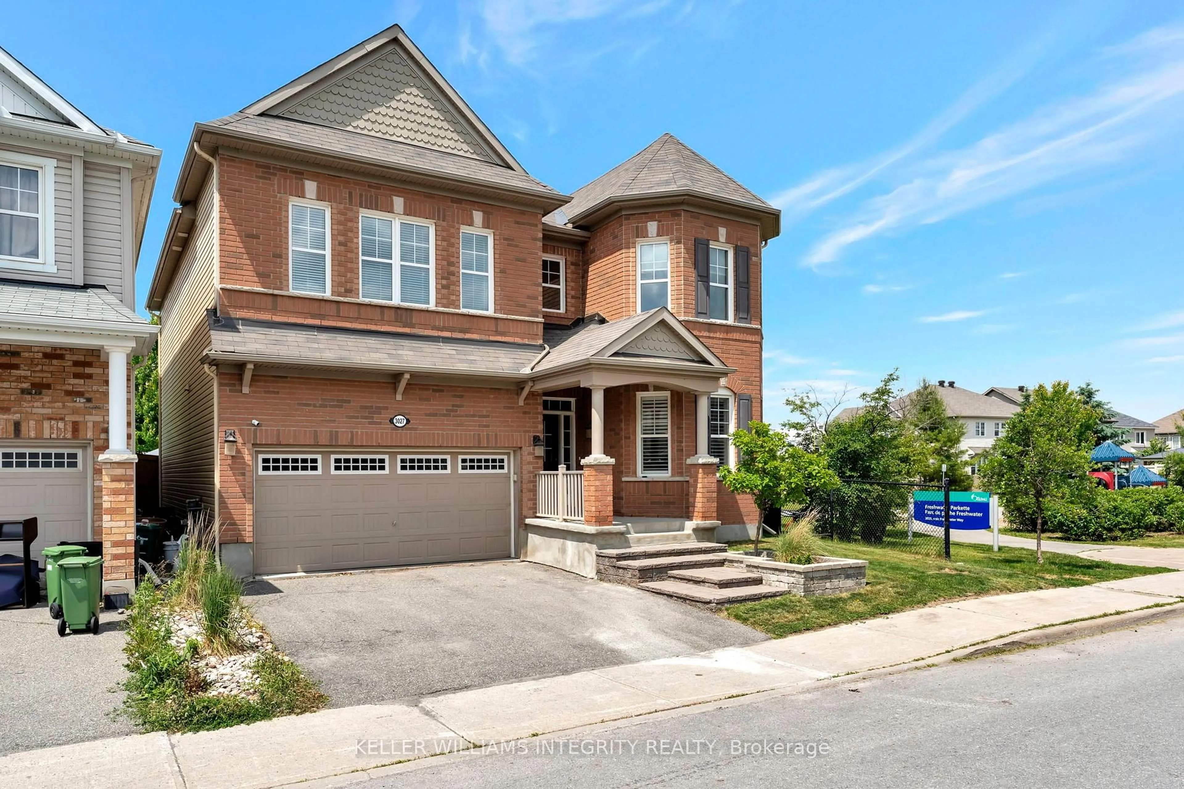 Home with brick exterior material, street for 3027 Freshwater Way, Ottawa Ontario K2J 3V5
