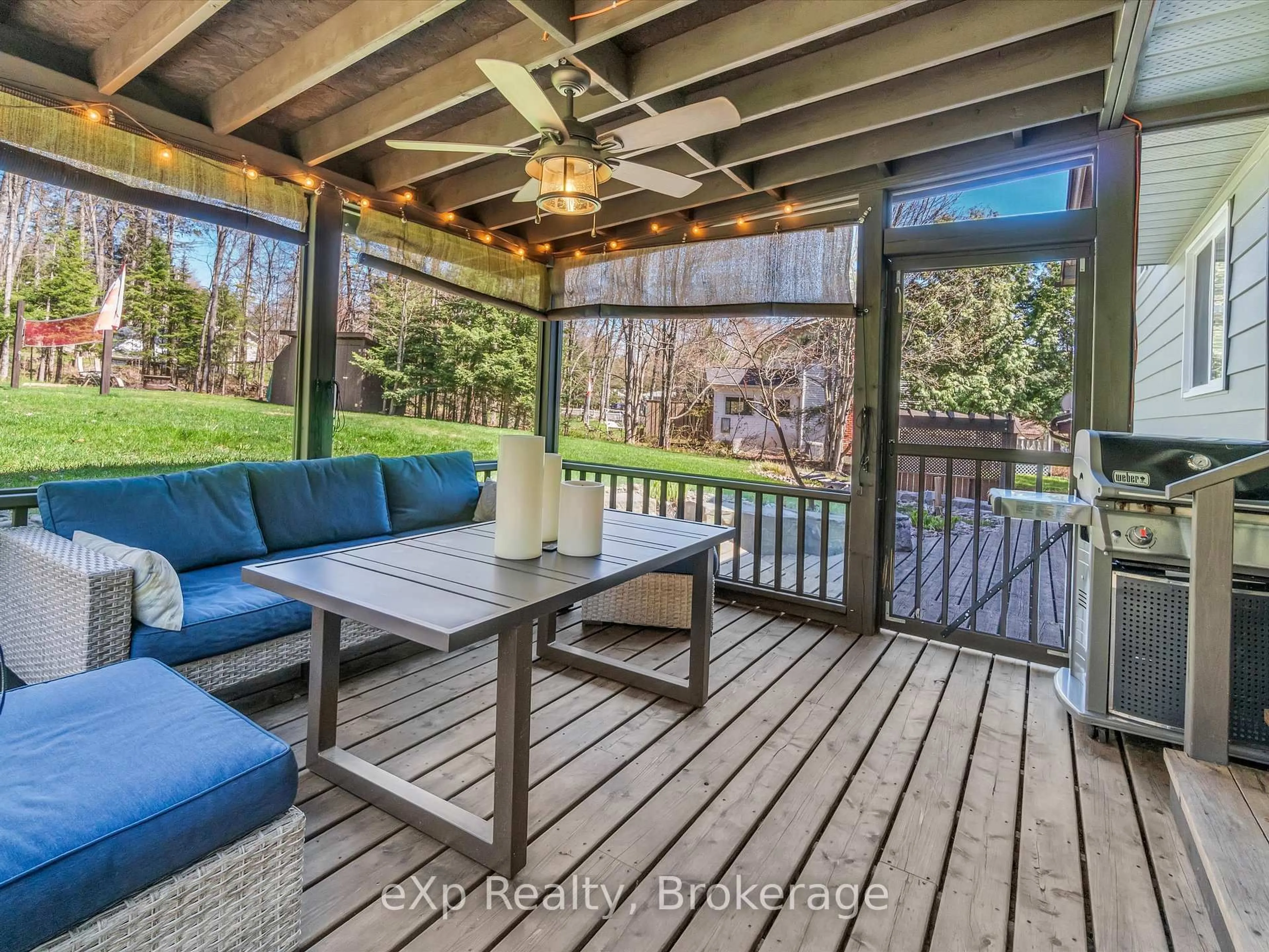 Patio, water/lake/river/ocean view for 104 Meadow Heights Dr, Bracebridge Ontario P1L 1A4