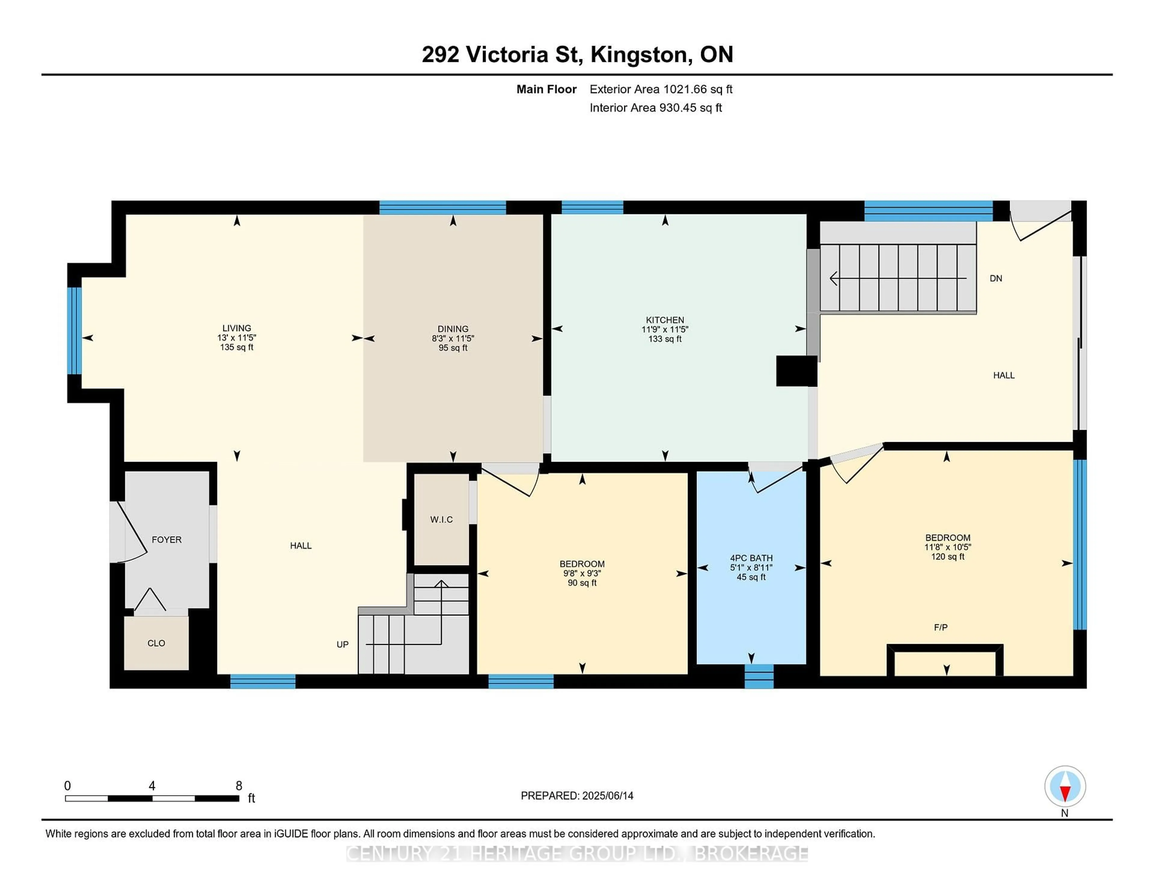 Floor plan for 292 Victoria St, Kingston Ontario K7L 3Z1