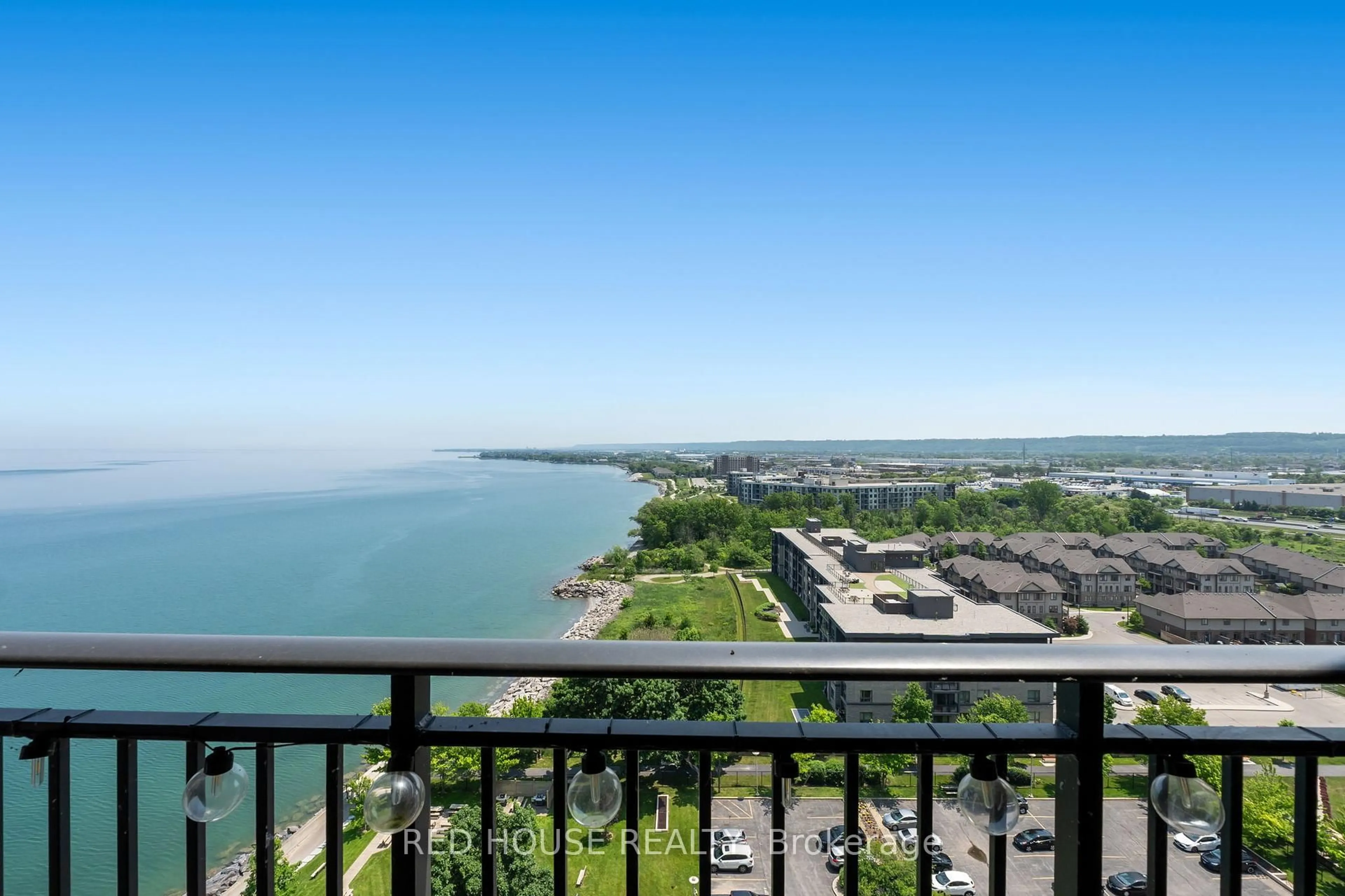 Patio, water/lake/river/ocean view for 500 Green Rd #1706, Hamilton Ontario L8E 3M6