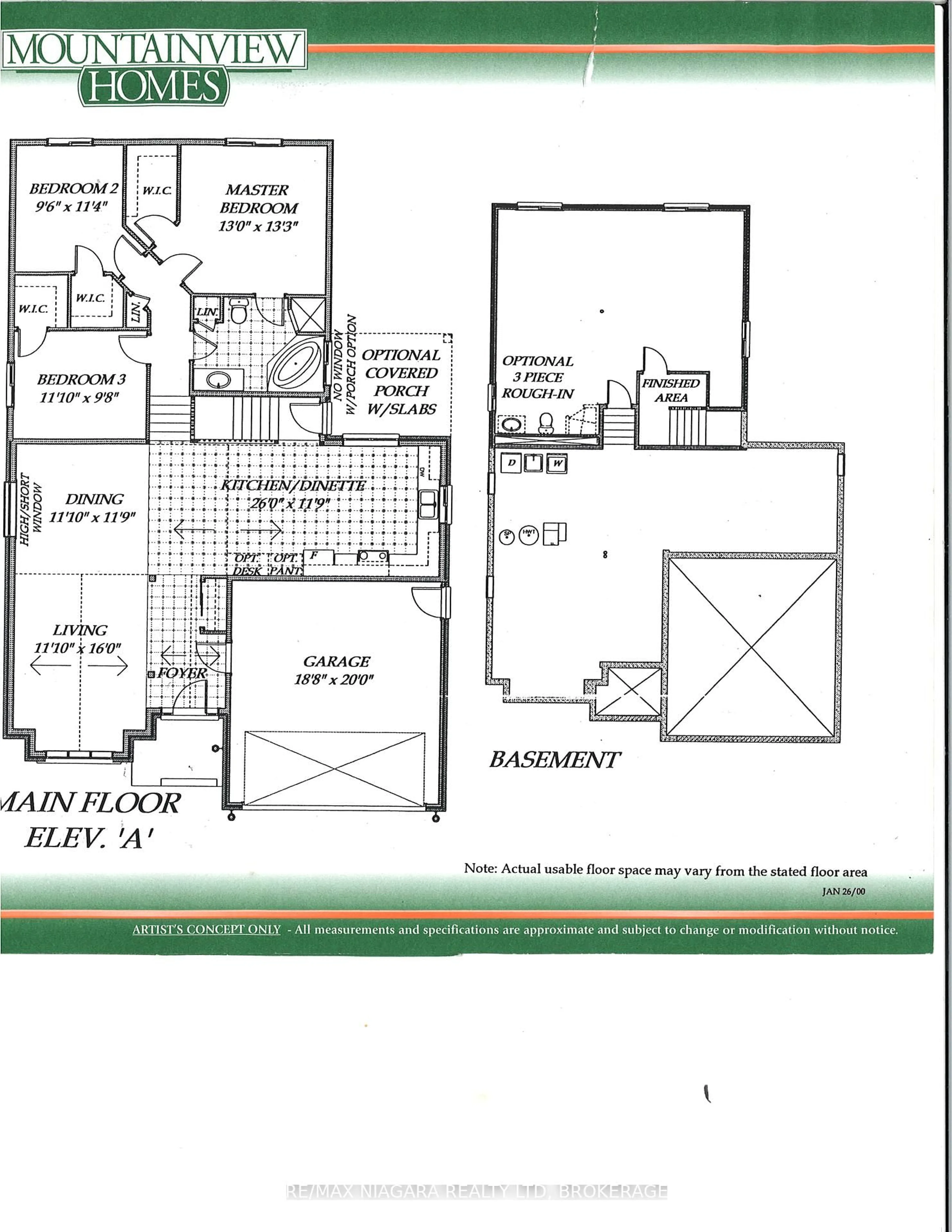 Floor plan for 7097 Bryanne Crt, Niagara Falls Ontario L2H 3L4