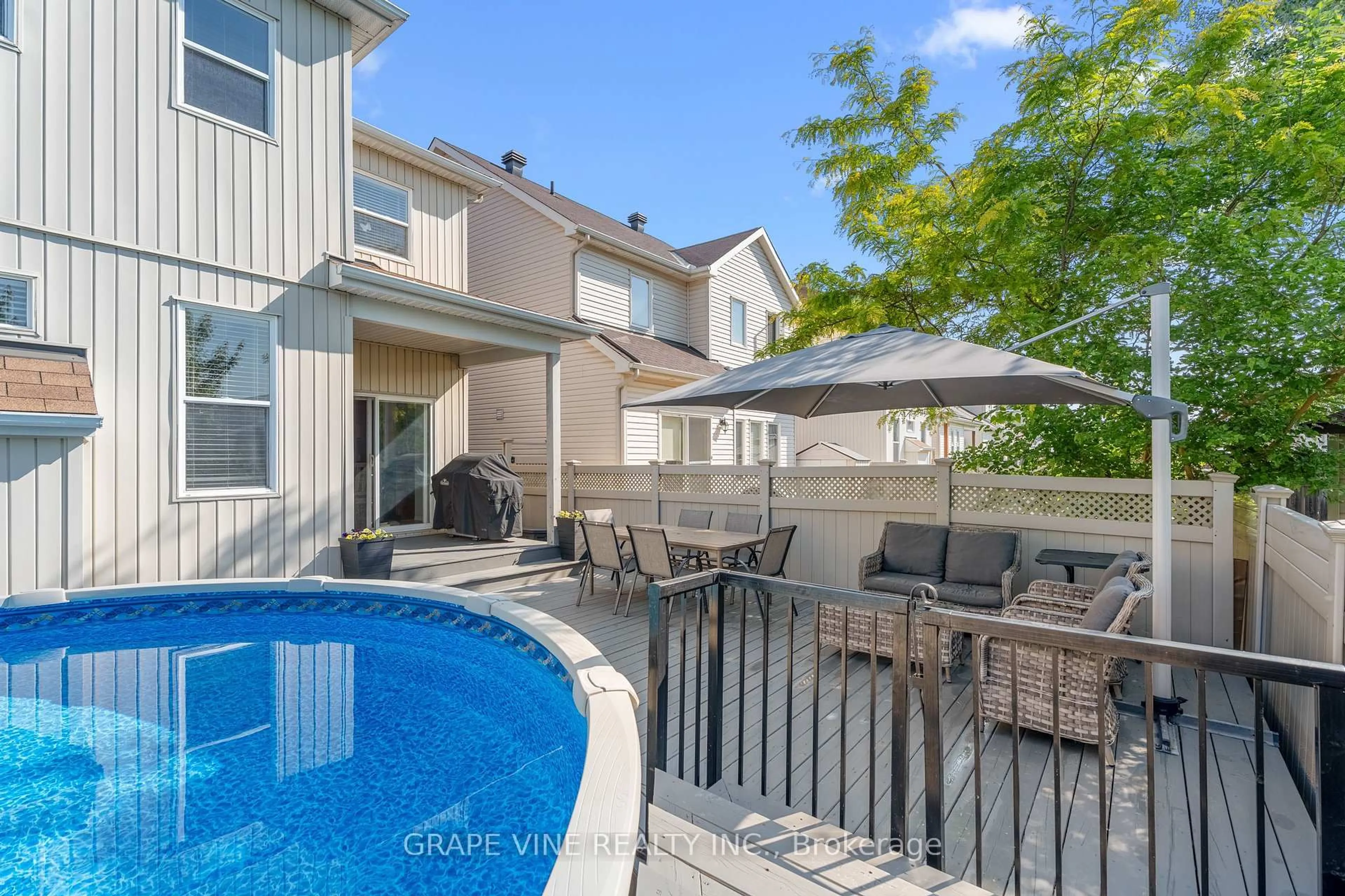 Patio, water/lake/river/ocean view for 1038 Fieldfair Way, Orleans Ontario K4A 0E2