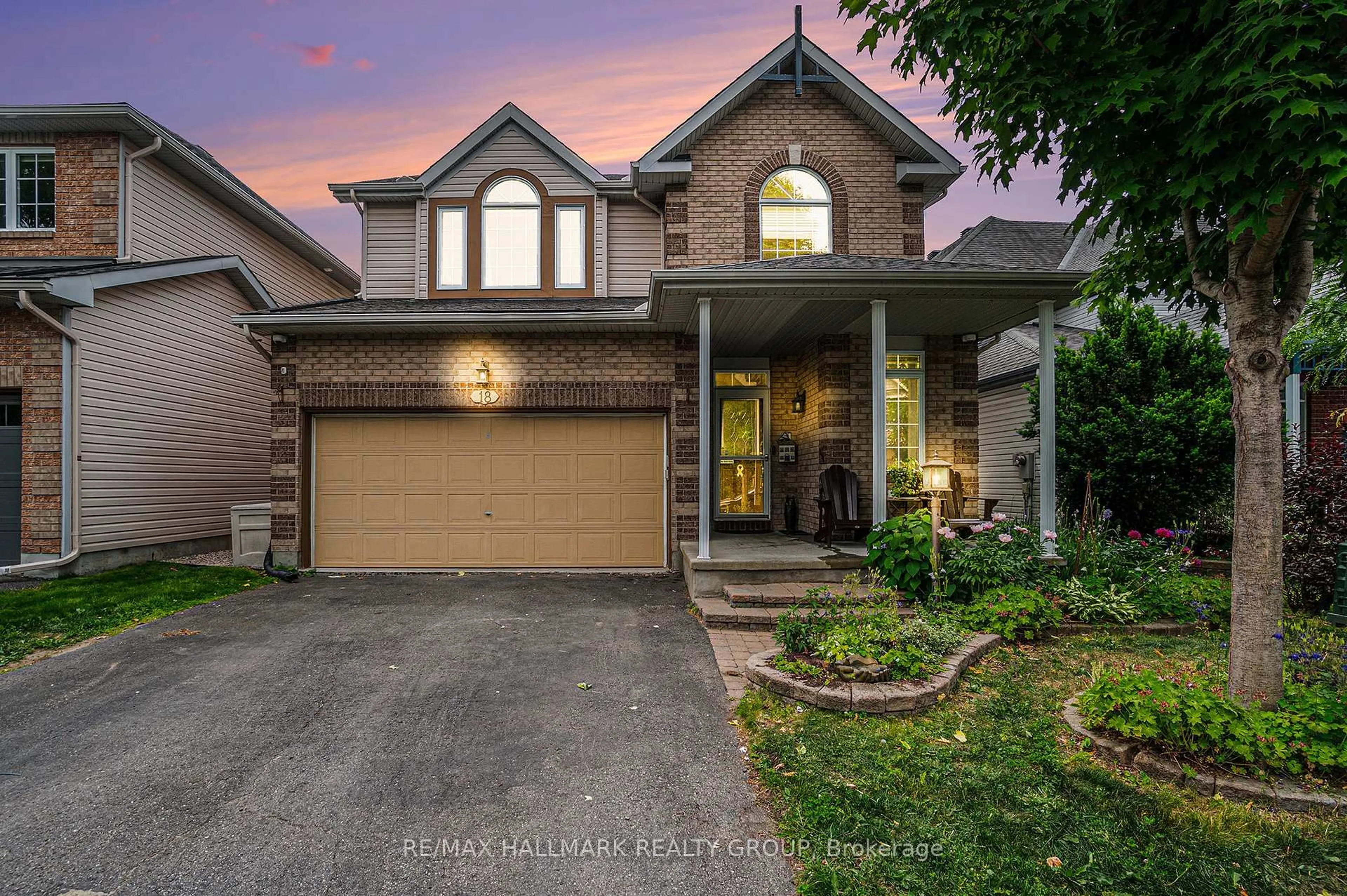 Home with brick exterior material, street for 18 Golder's Green Lane, Ottawa Ontario K2J 5C1