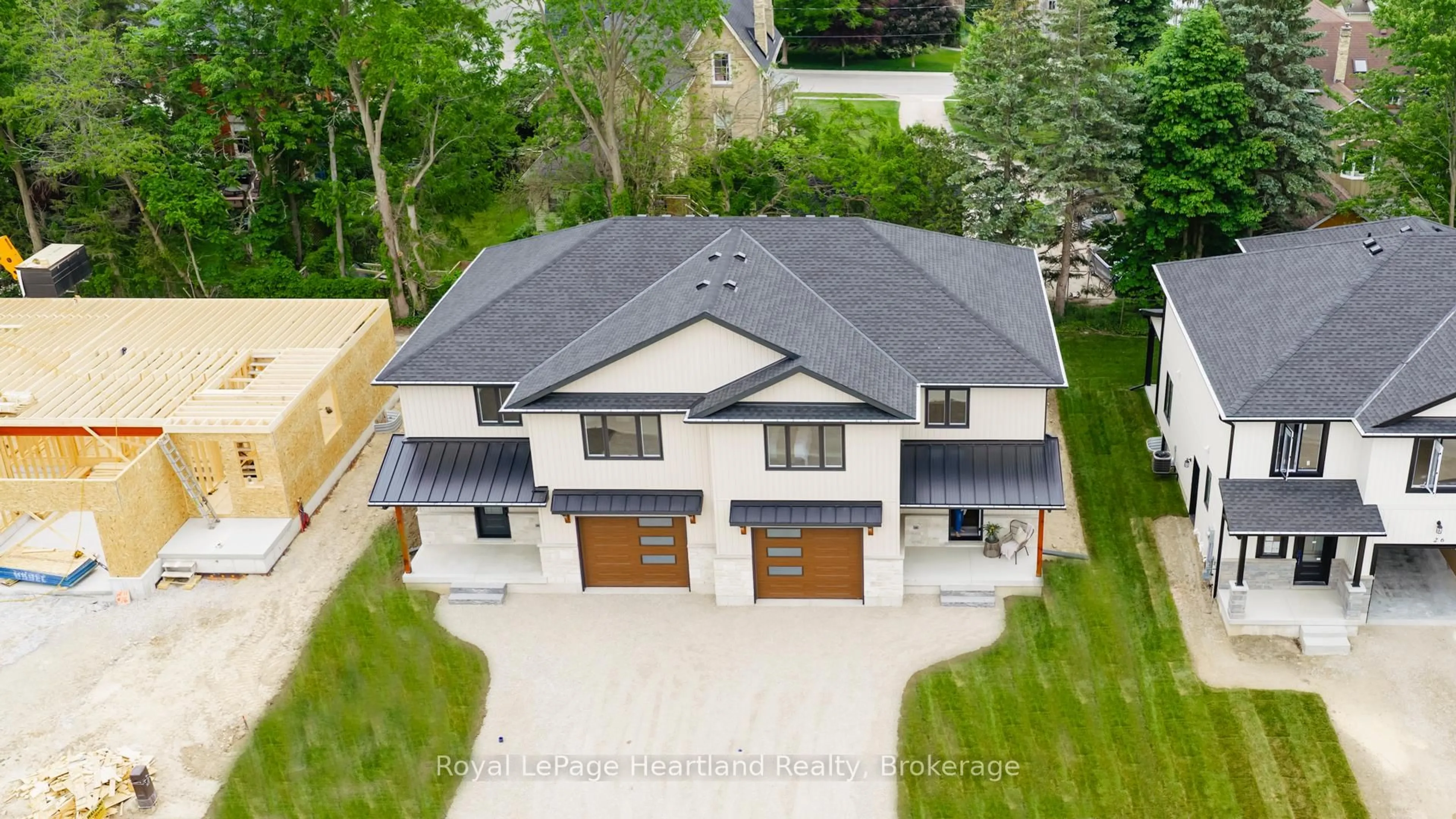 A pic from outside/outdoor area/front of a property/back of a property/a pic from drone, street for 22 Roberts St, Huron East Ontario N0K 1W0