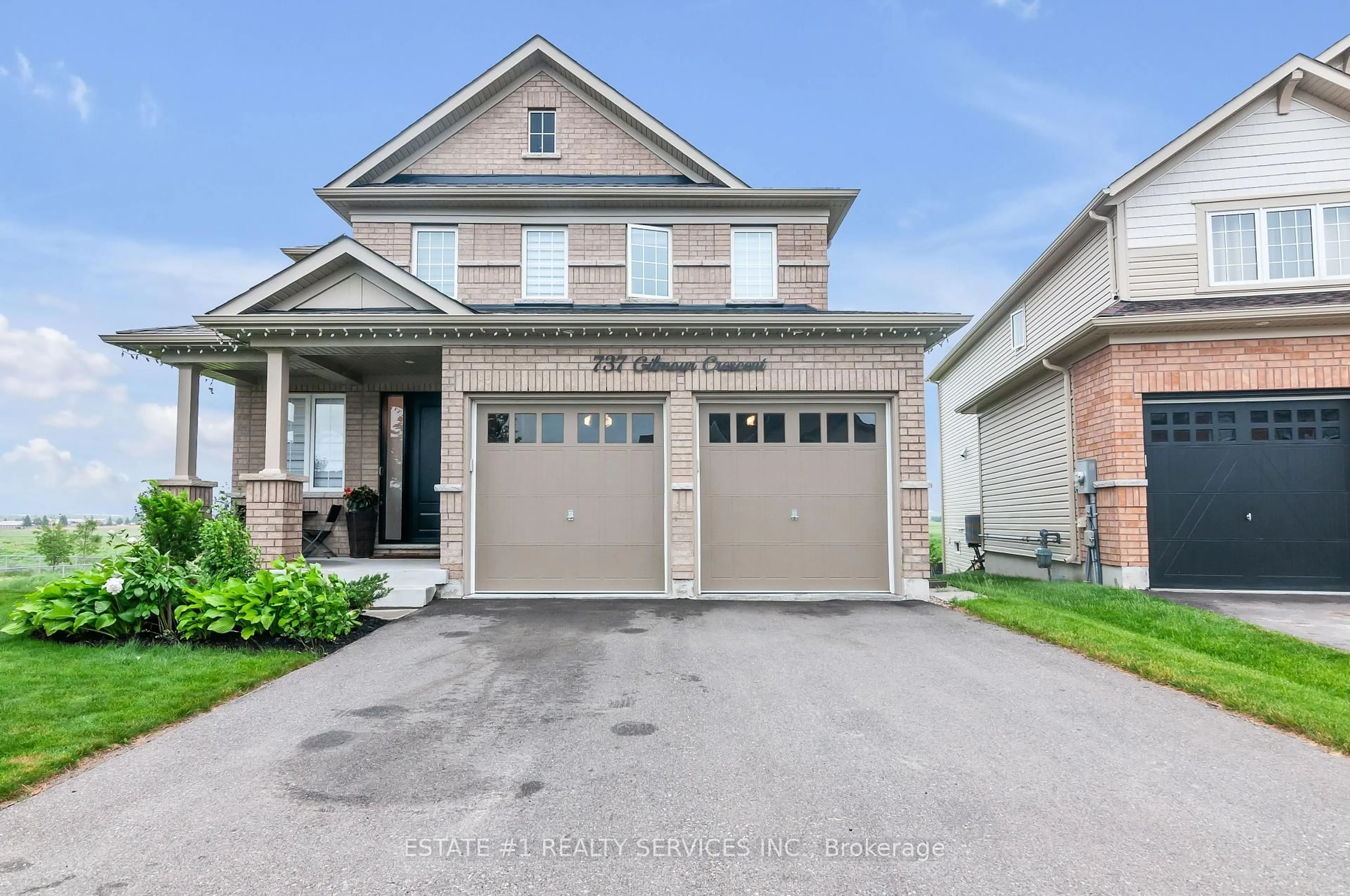 Home with brick exterior material, street for 737 Gilmour Cres, Shelburne Ontario L9V 3X2