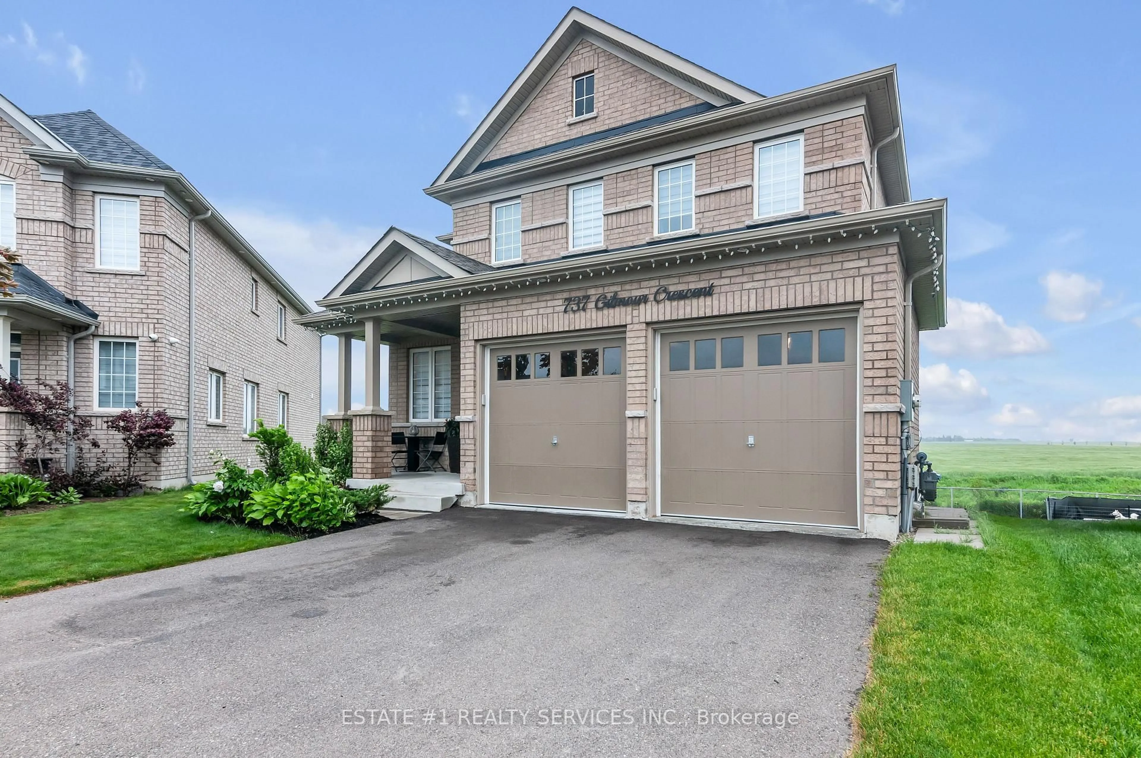 Home with brick exterior material, street for 737 Gilmour Cres, Shelburne Ontario L9V 3X2