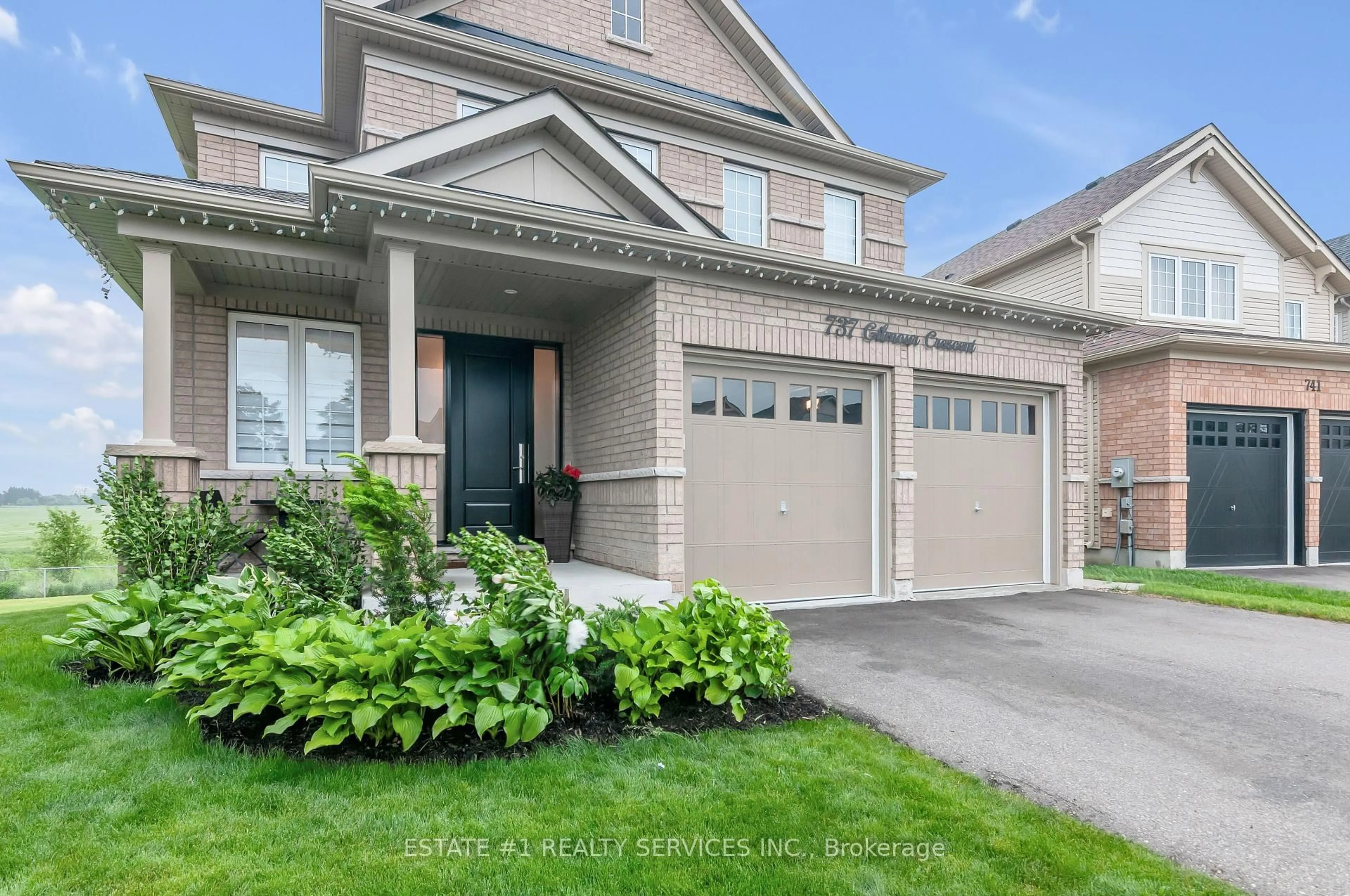 Home with brick exterior material, street for 737 Gilmour Cres, Shelburne Ontario L9V 3X2