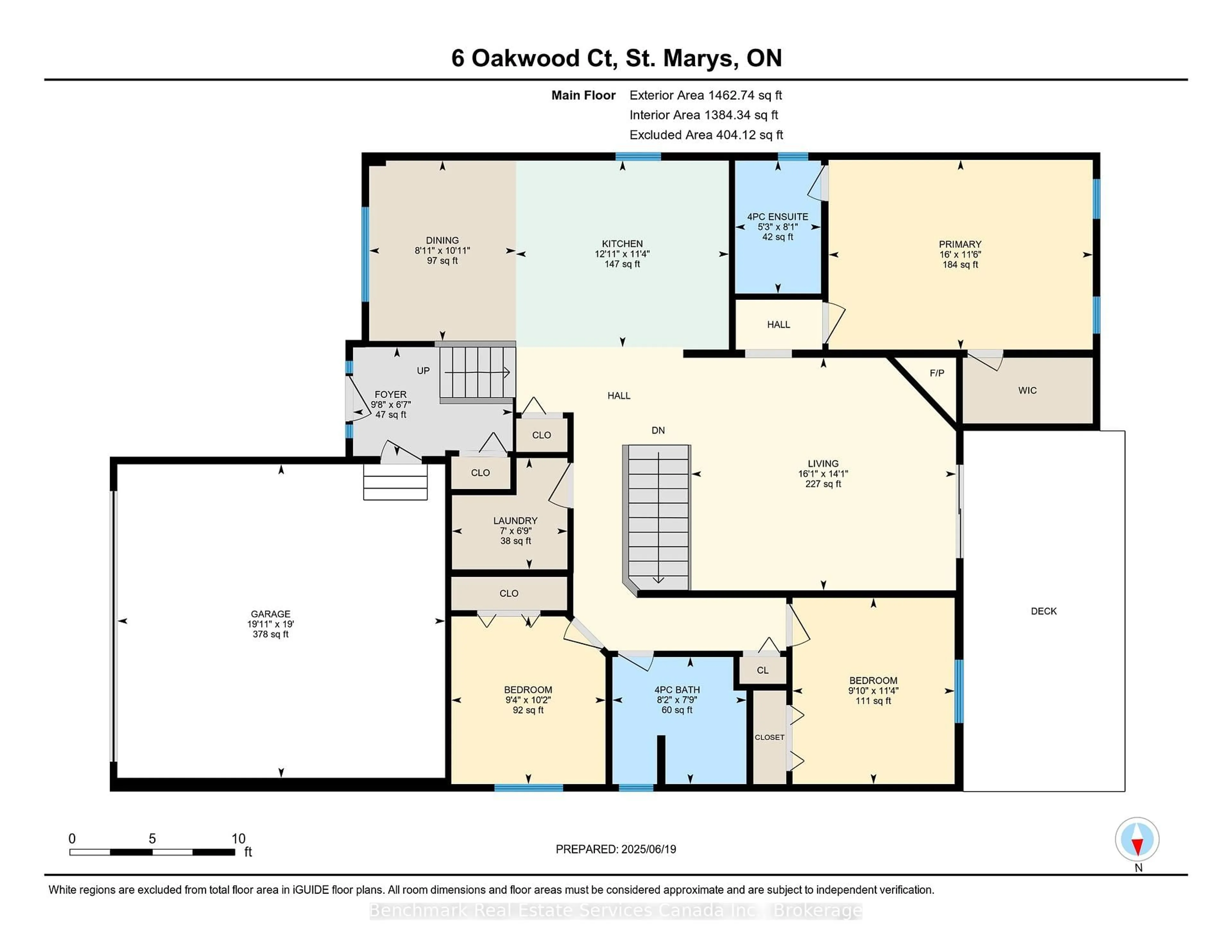 Floor plan for 5 Oakwood Crt, St. Marys Ontario N4X 1B2