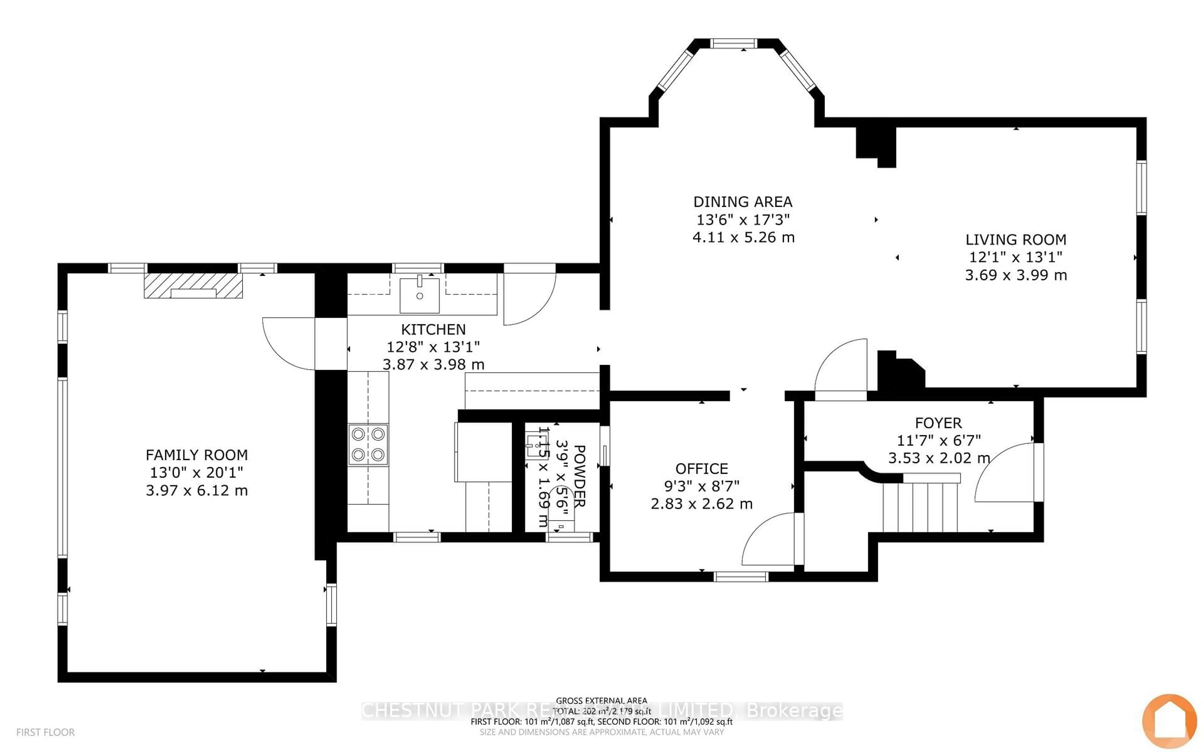 Floor plan for 26 Centre St, Prince Edward County Ontario K0K 2T0