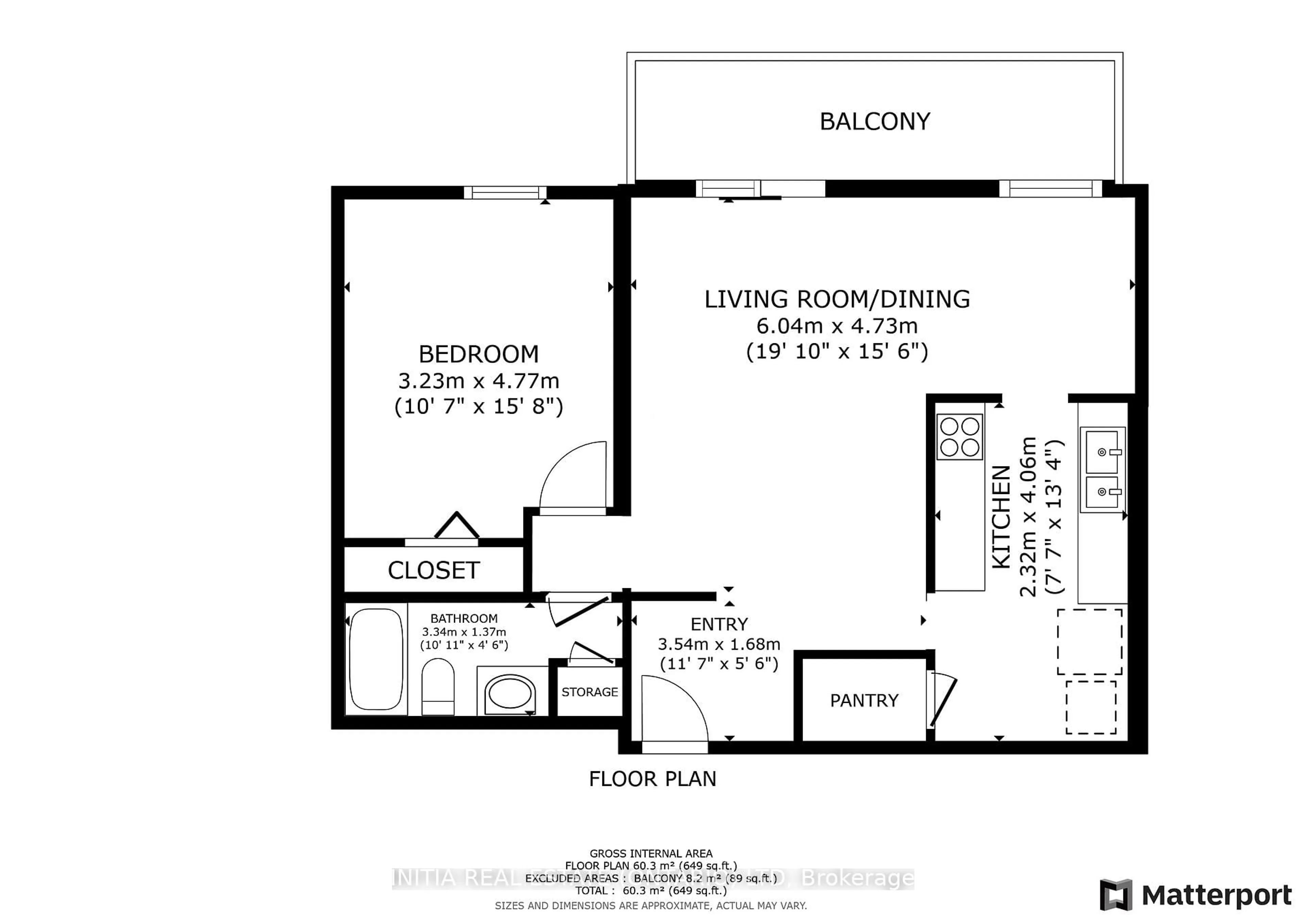 Floor plan for 931 Wonderland Rd #612, London South Ontario N6K 2X6