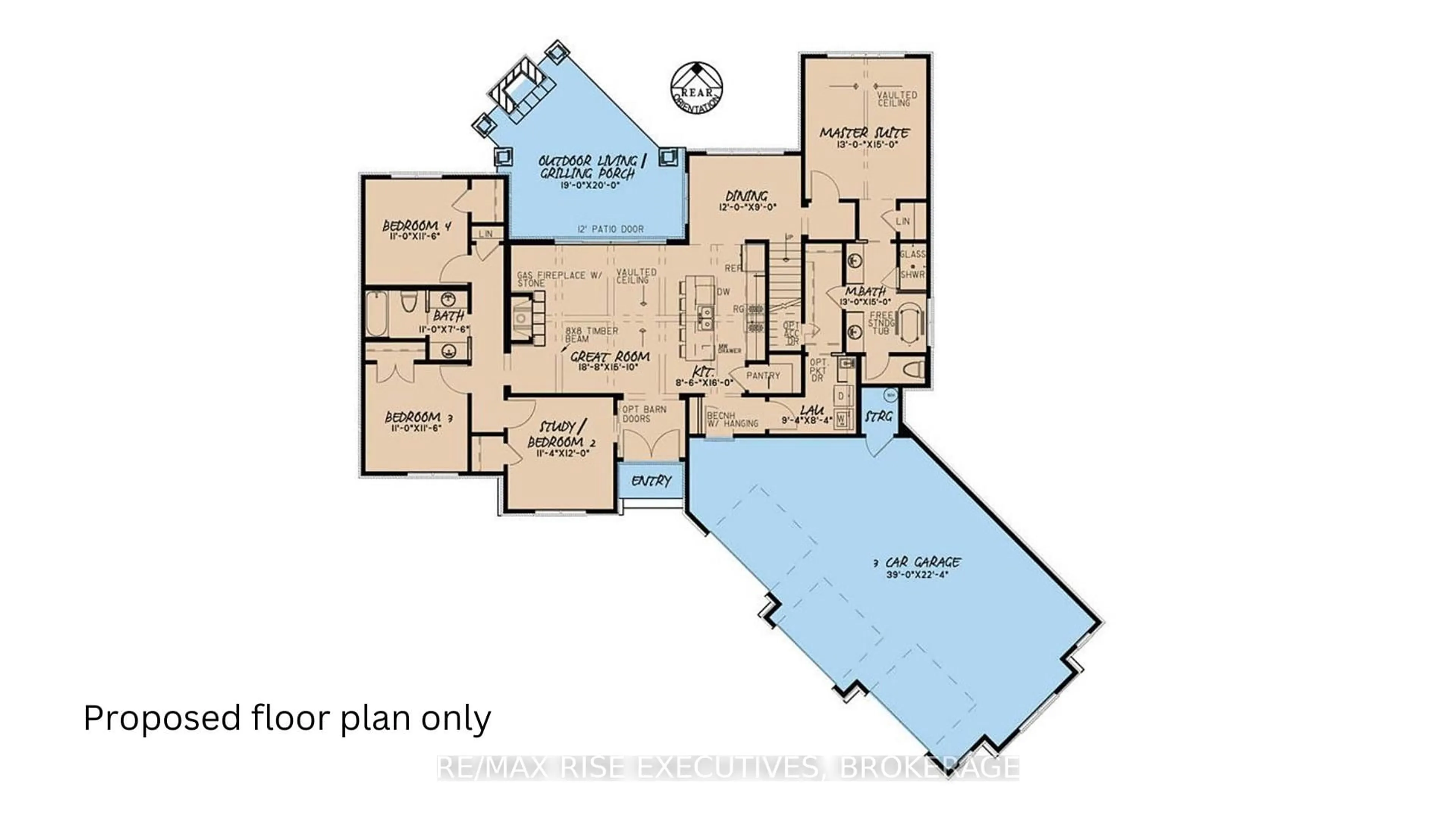 Floor plan for LOT B3 HETU Rd, Front of Leeds & Seeleys Bay Ontario K7G 2V3