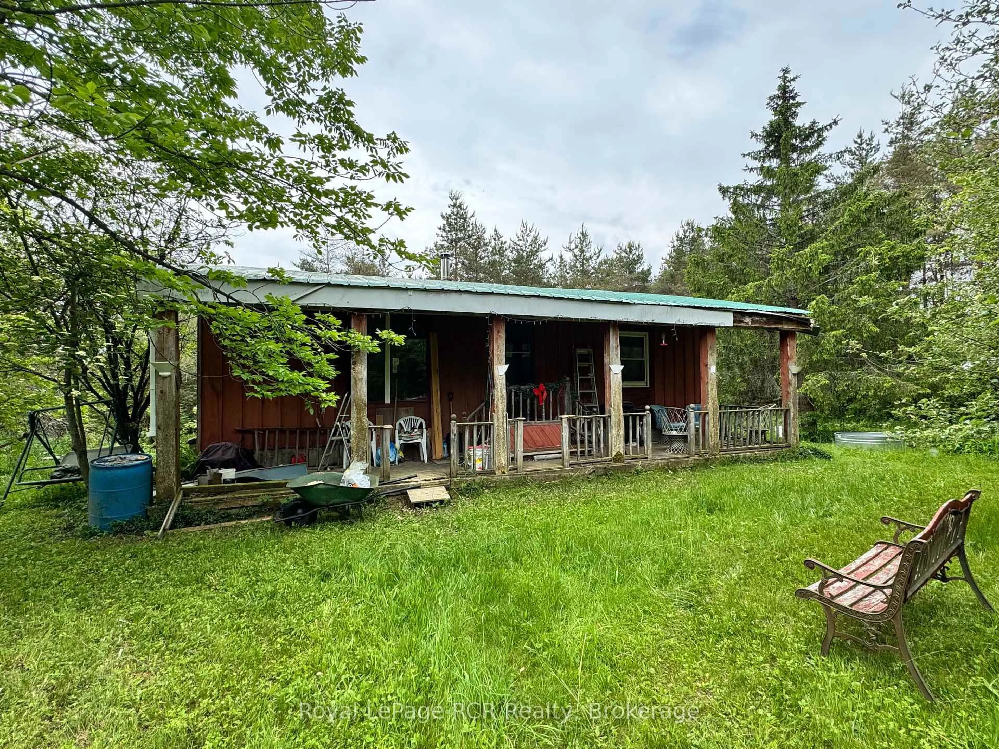 A pic from outside/outdoor area/front of a property/back of a property/a pic from drone, forest/trees view for 585250 Sideroad 10 A, Grey Highlands Ontario N0C 1H0