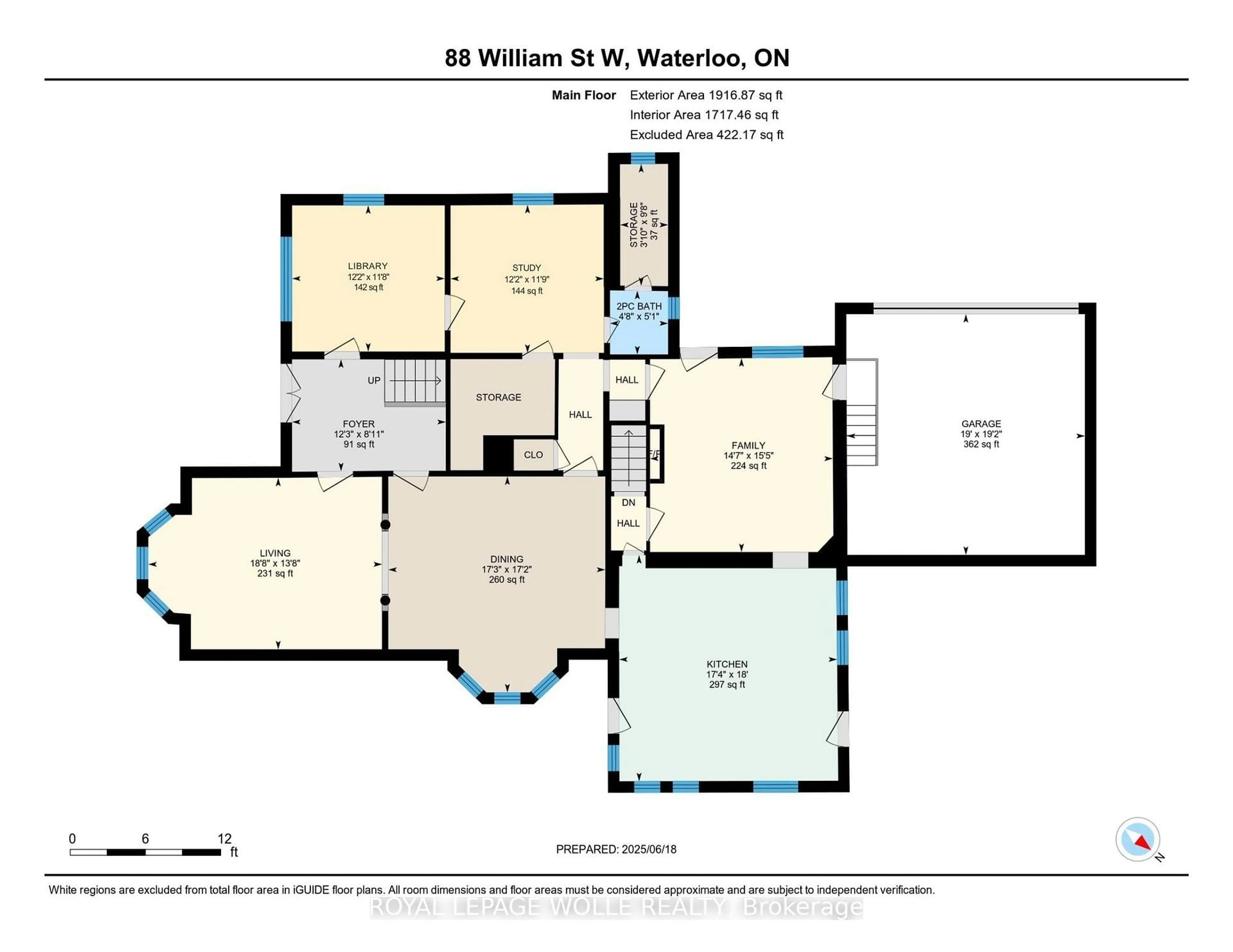 Floor plan for 88 William St, Waterloo Ontario N2L 1J7