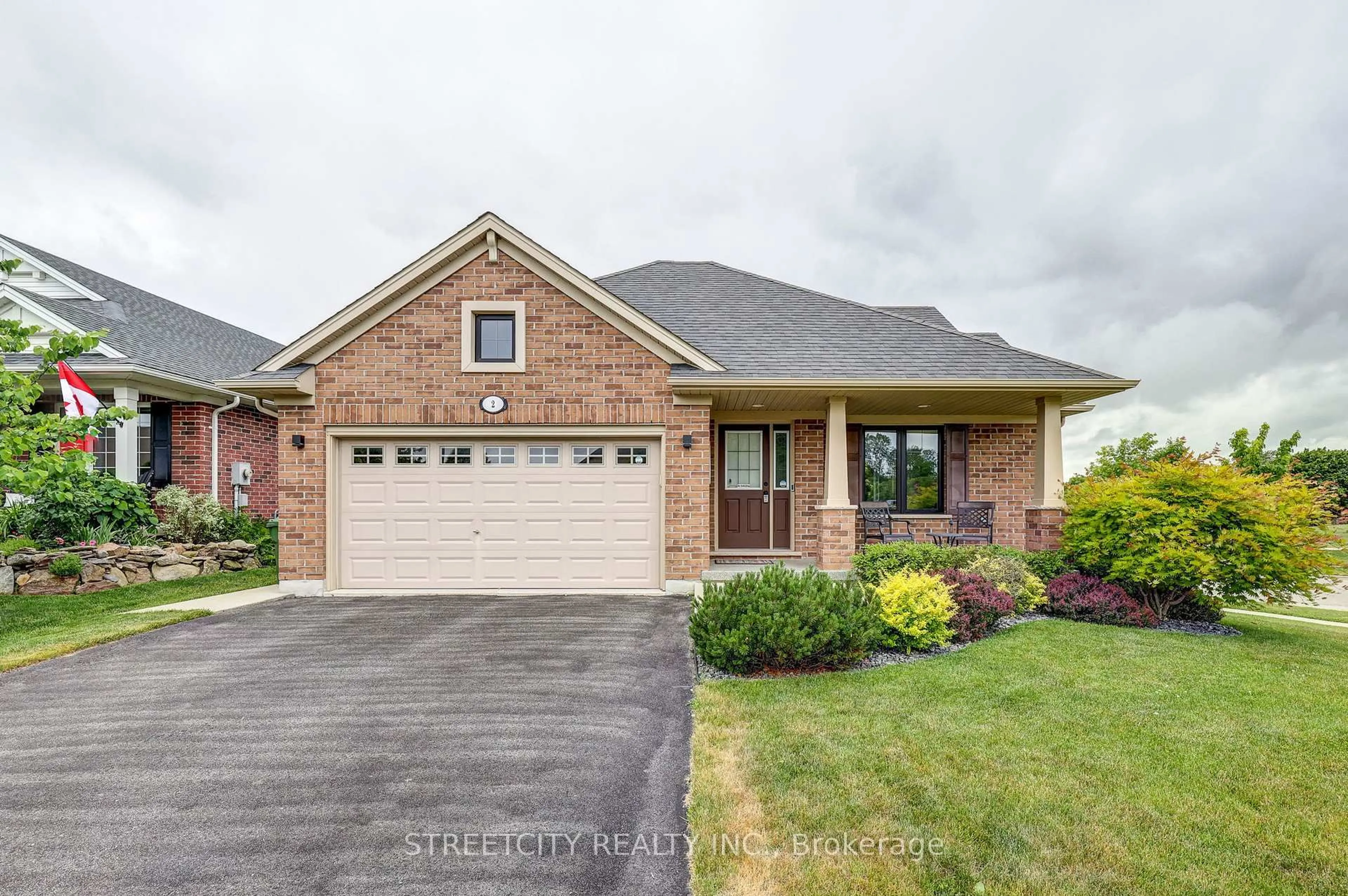 Home with brick exterior material, street for 2 Noble Lane, St. Thomas Ontario N5R 0C4