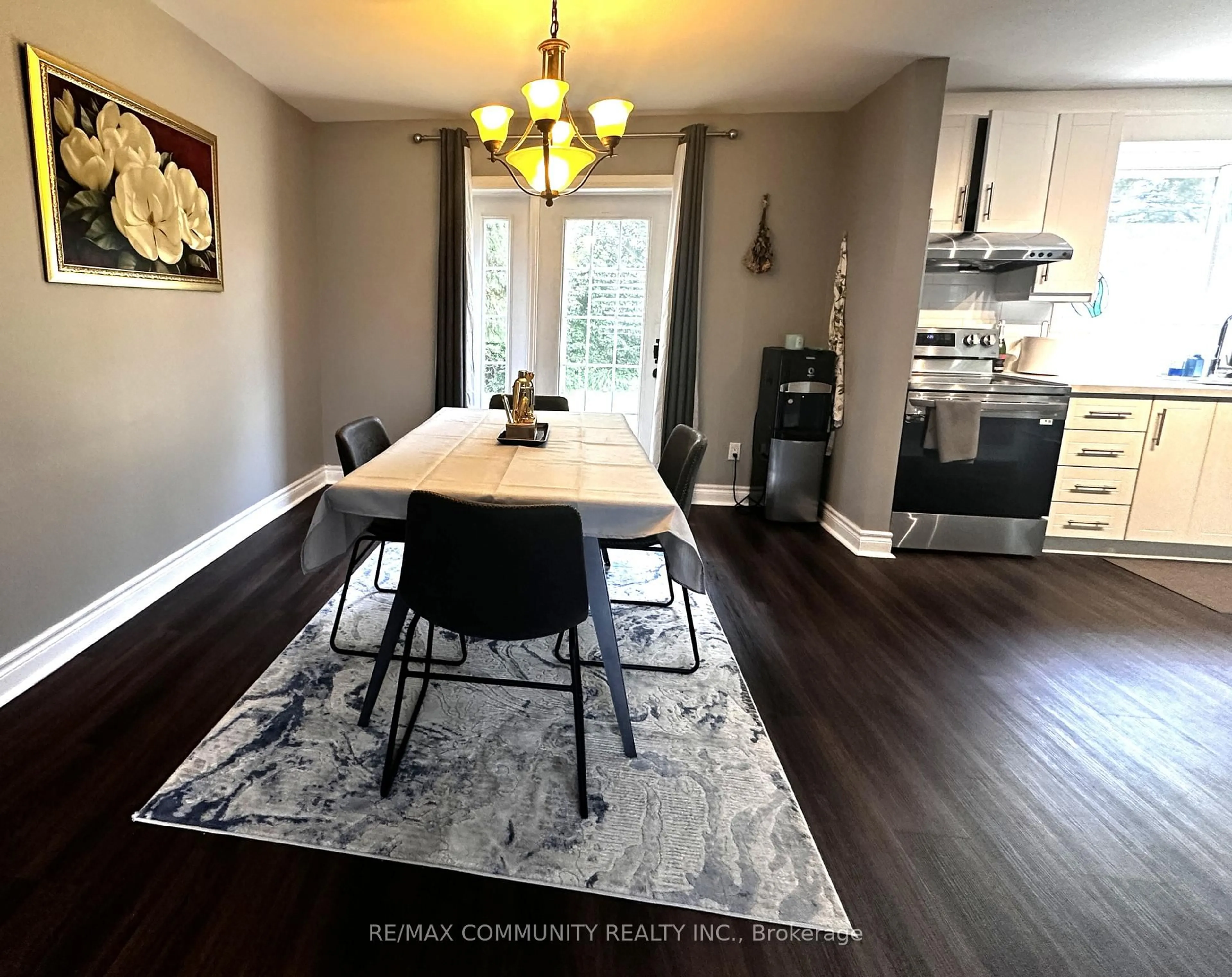 Open concept kitchen, wood/laminate floor for 167 BRAEMAR Rd, Kingston Ontario K7M 4B7