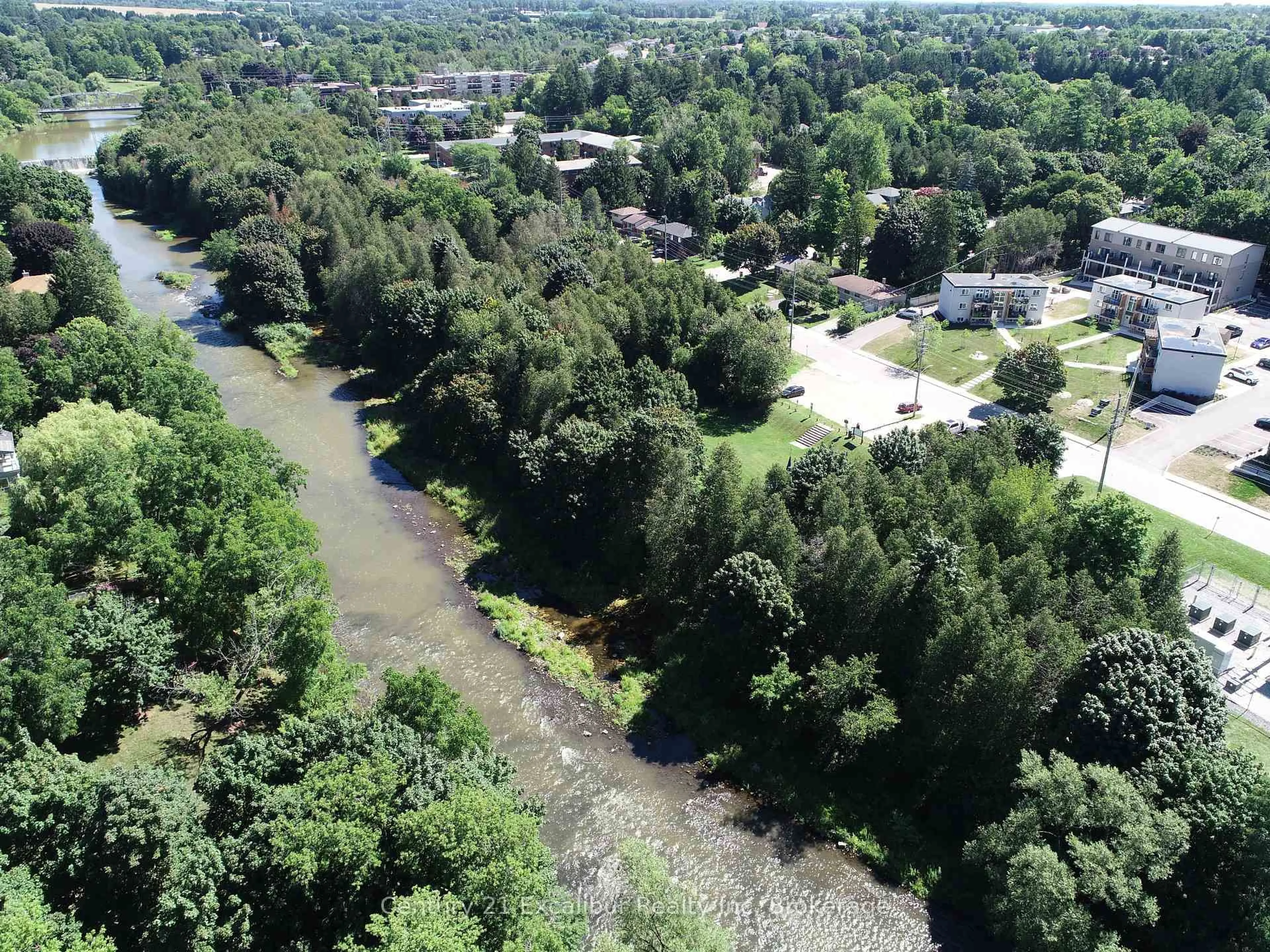 A pic from outside/outdoor area/front of a property/back of a property/a pic from drone, water/lake/river/ocean view for 360 Queen St #1, Centre Wellington Ontario N1M 1T4