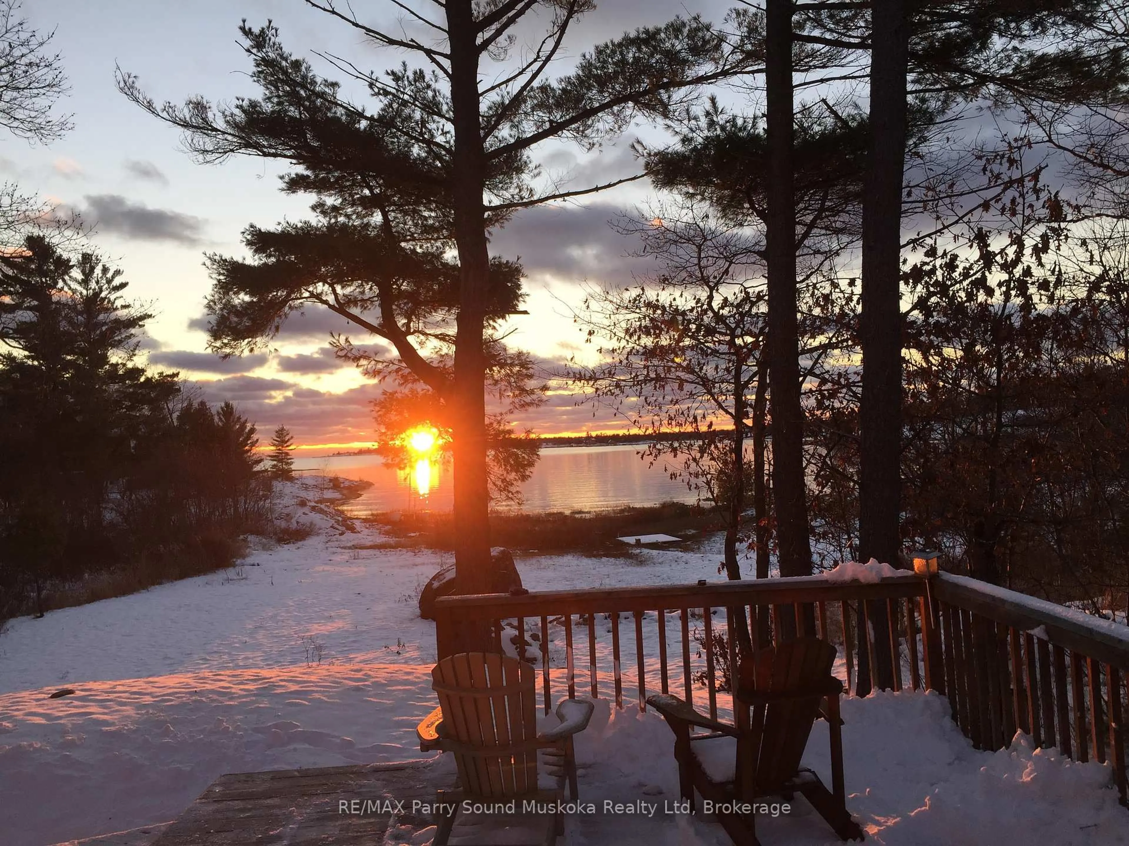 Patio, water/lake/river/ocean view for 37 Richard's Lake Rd, Carling Ontario P0G 1G0
