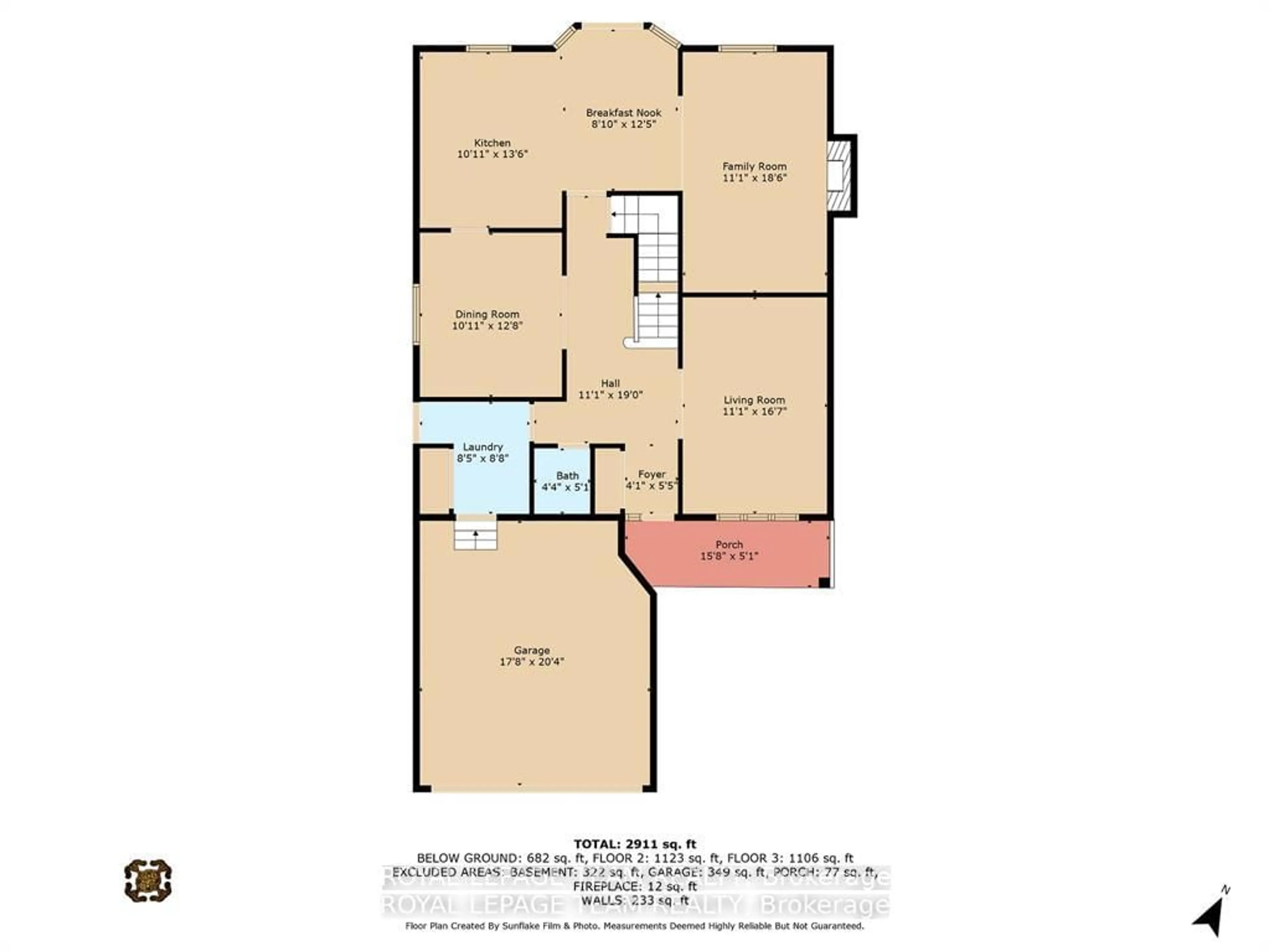 Floor plan for 21 Mayford Ave, Ottawa Ontario K2G 6A7