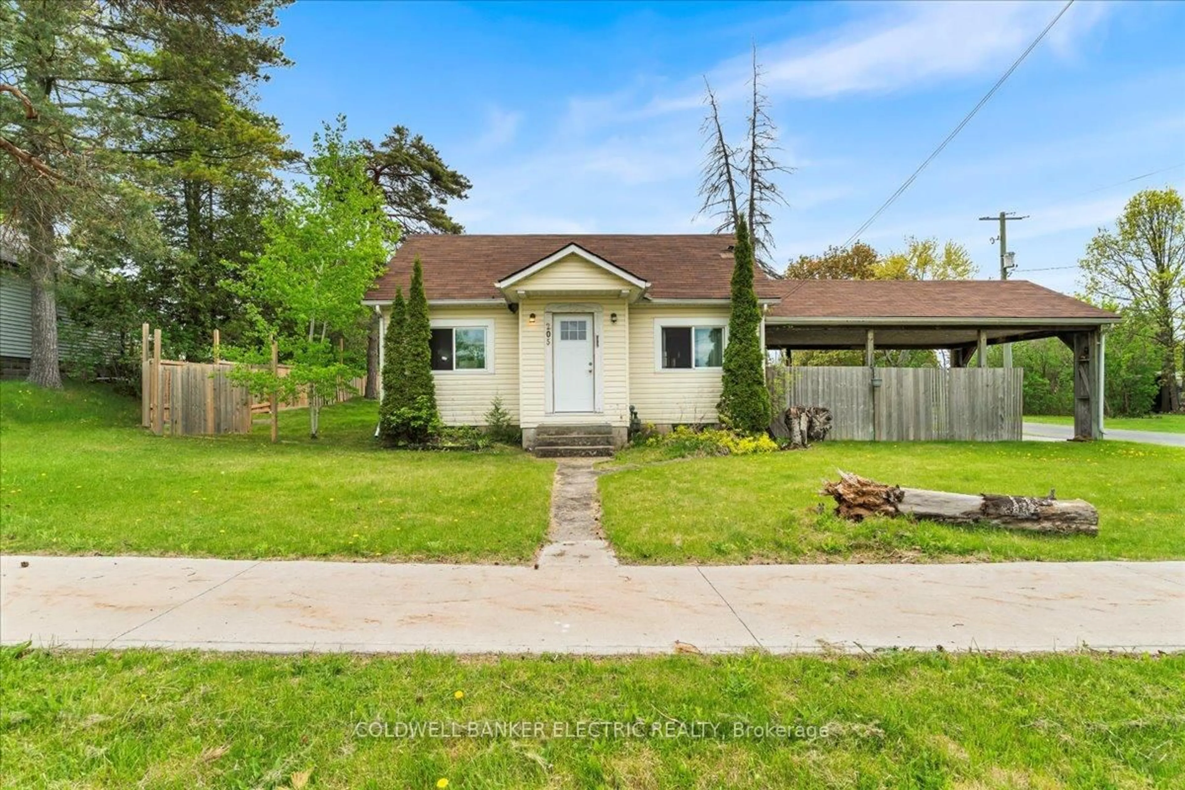 A pic from outside/outdoor area/front of a property/back of a property/a pic from drone, street for 205 Wallace St, Trent Hills Ontario K0L 1L0