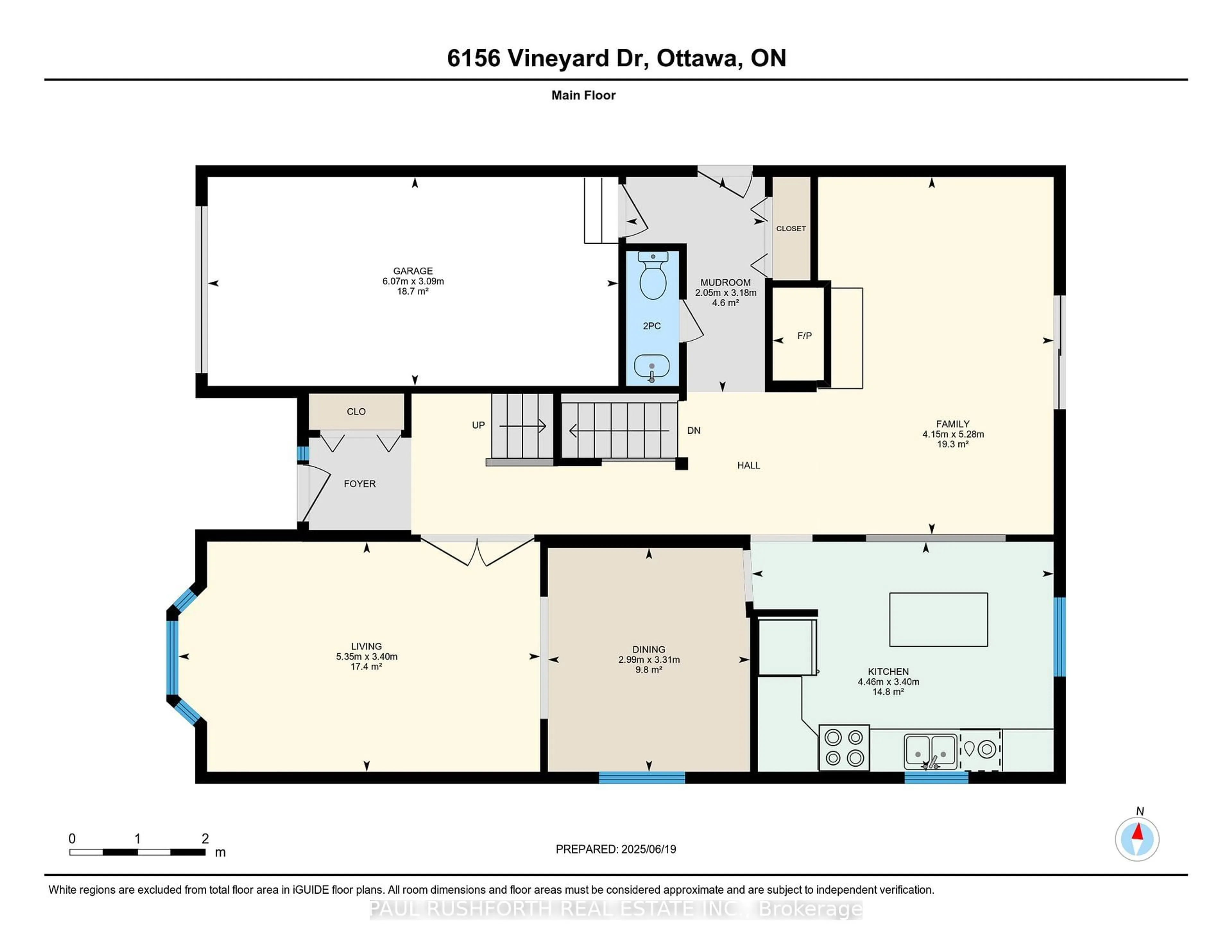 Floor plan for 6156 Vineyard Dr, Ottawa Ontario K1C 2N6