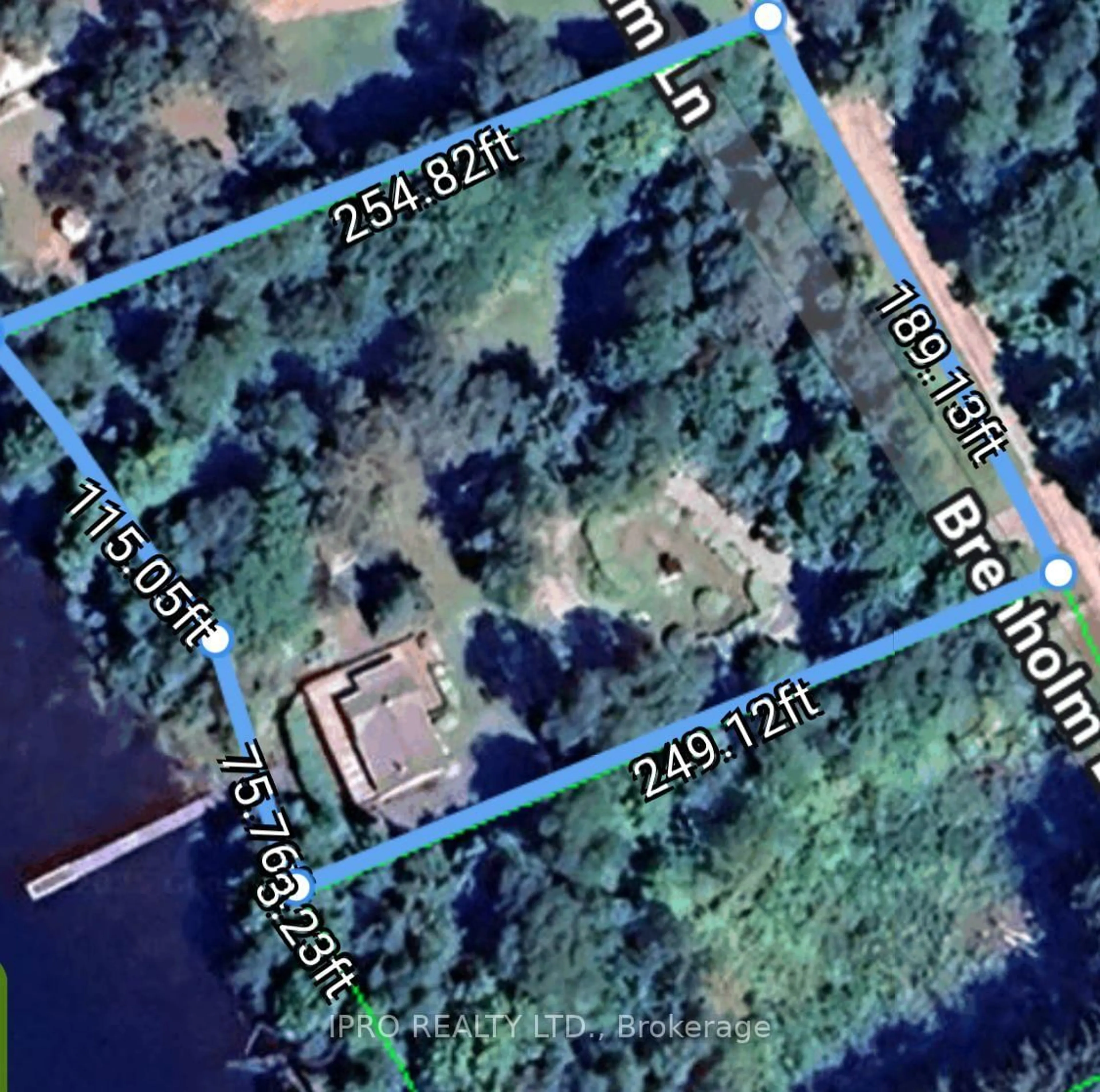 A pic from outside/outdoor area/front of a property/back of a property/a pic from drone, water/lake/river/ocean view for 1091 Brenholm Lane, Highlands East Ontario K0L 3C0