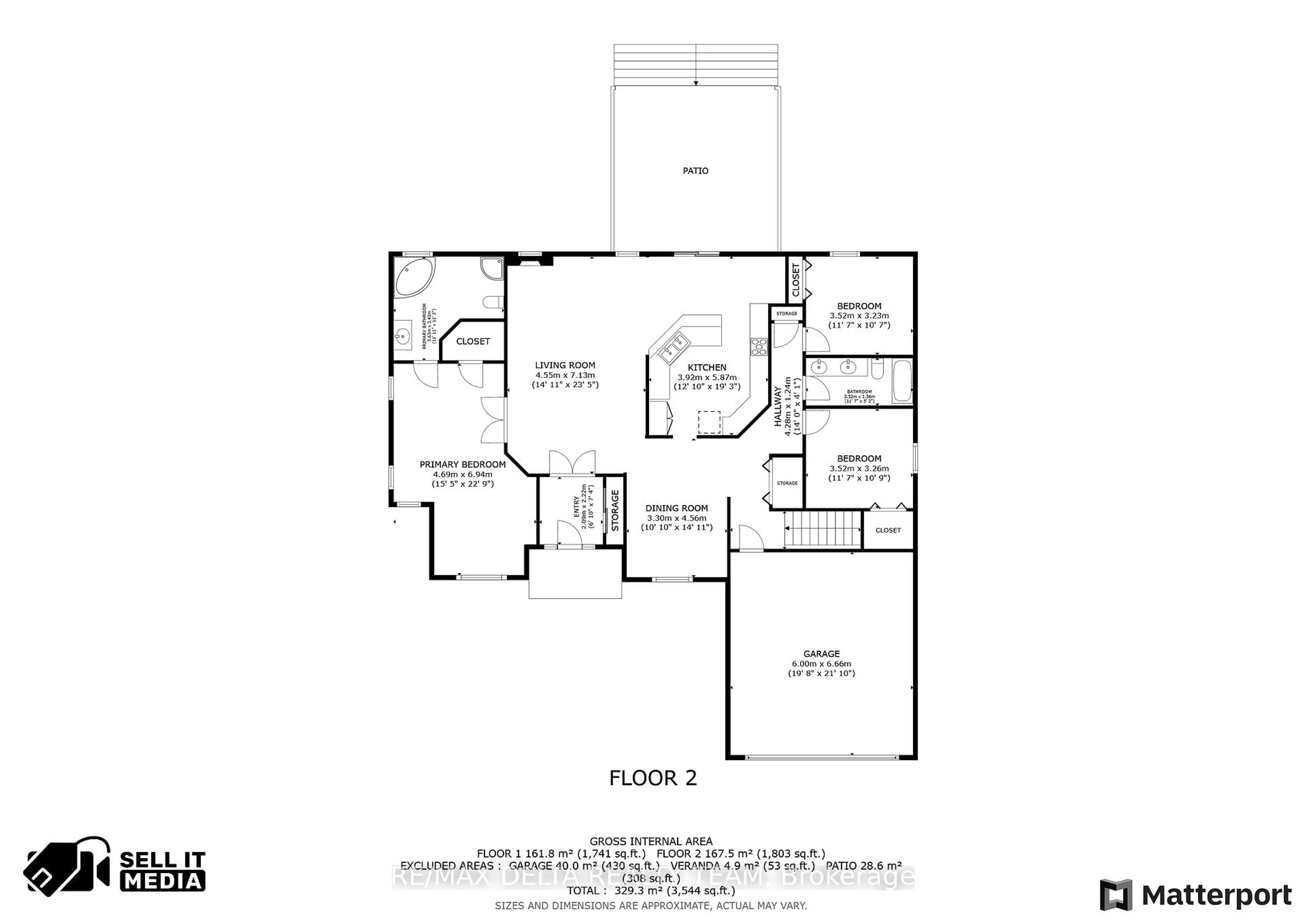 Floor plan for 1147 Fieldown St, Ottawa Ontario K4C 1R7