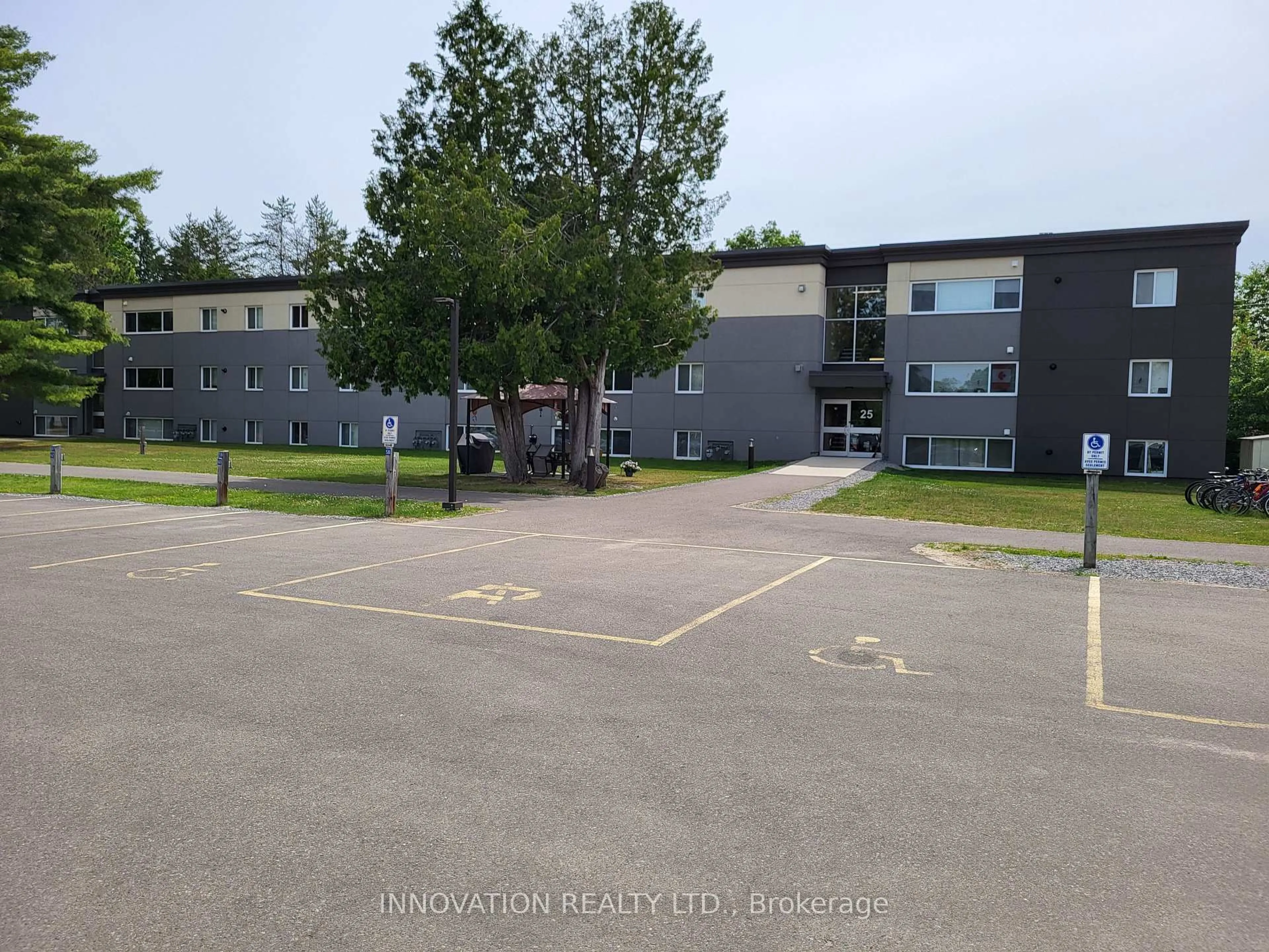 A pic from outside/outdoor area/front of a property/back of a property/a pic from drone, unknown for 25 Tamarack St #308, Deep River Ontario K0J 1P0