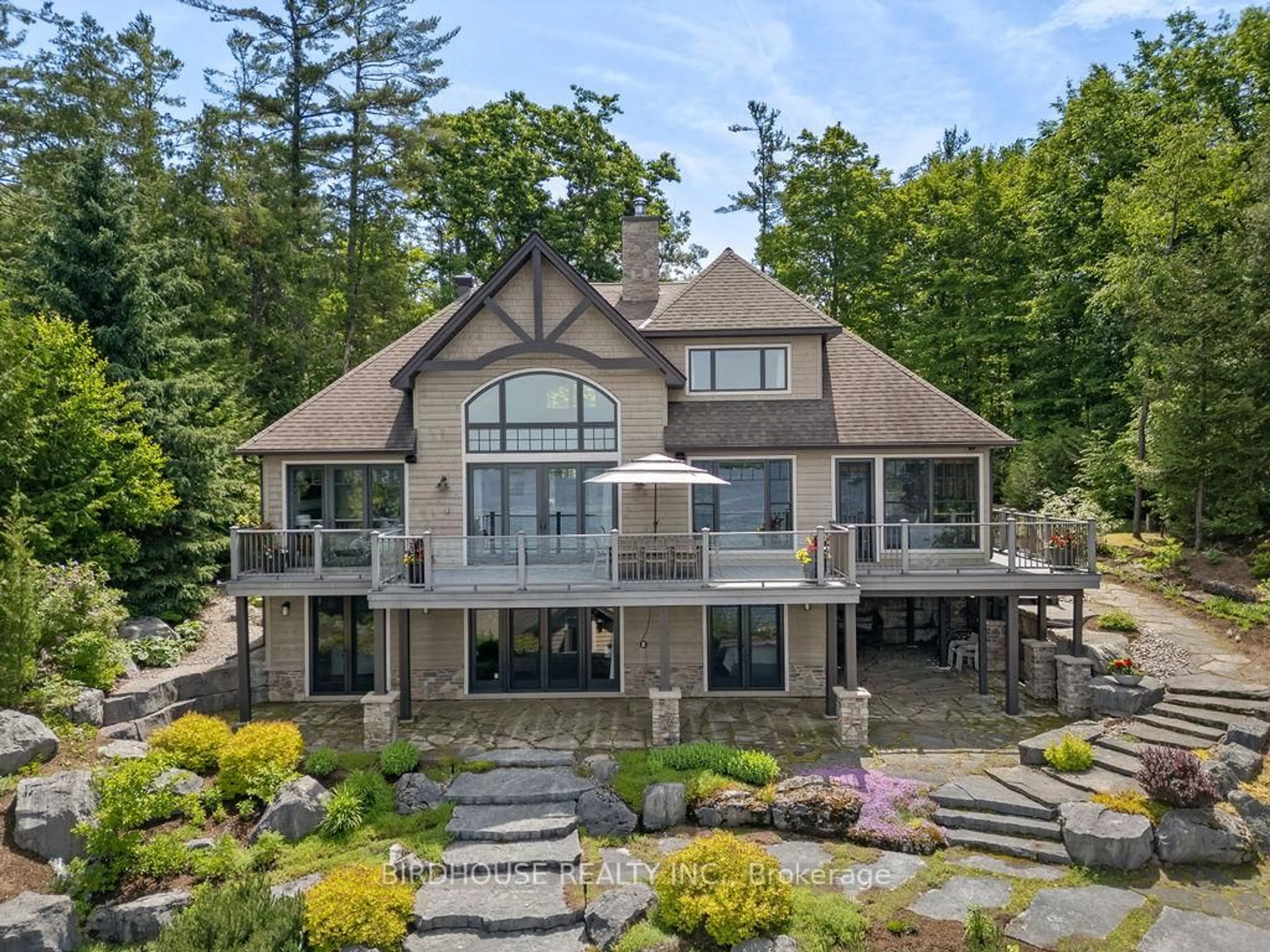 A pic from outside/outdoor area/front of a property/back of a property/a pic from drone, water/lake/river/ocean view for 732 Birchview Rd, Douro-Dummer Ontario K0L 2H0