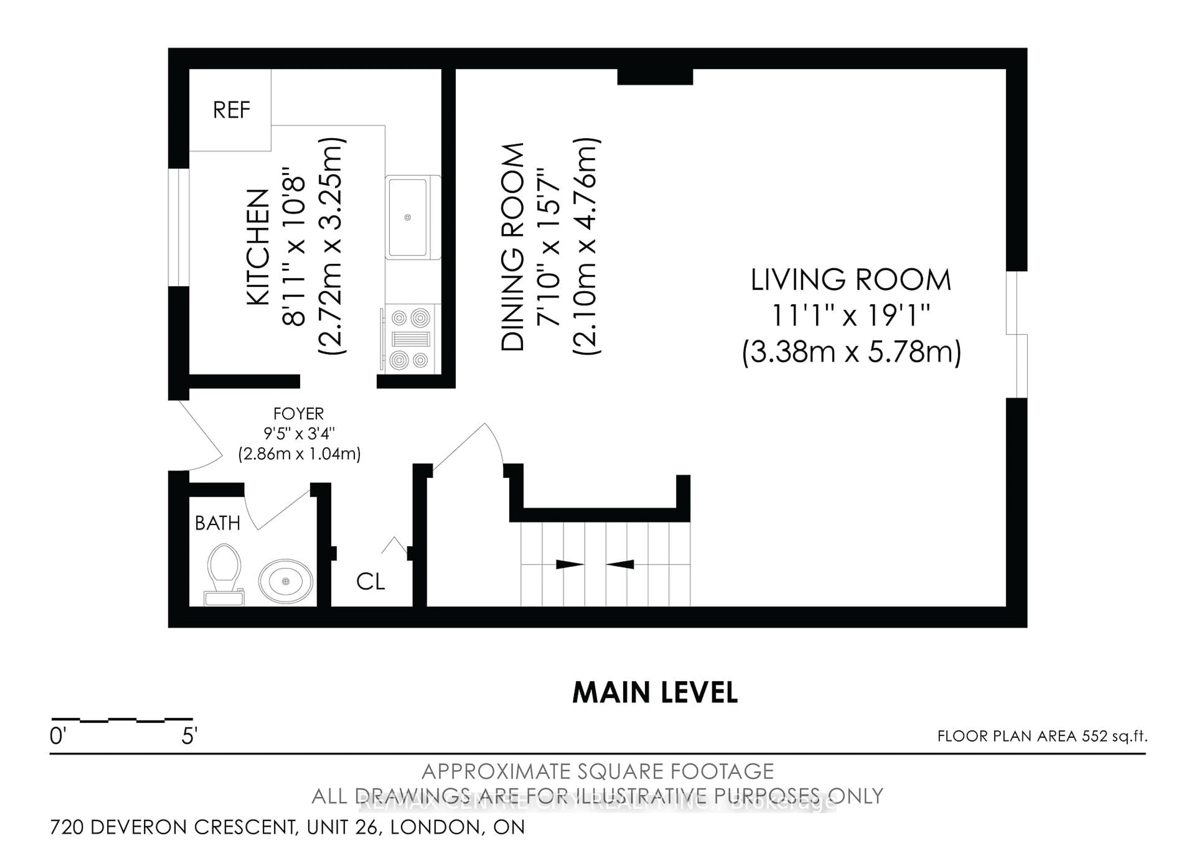 Floor plan for 720 Deveron Cres #26, London South Ontario N5Z 4W6