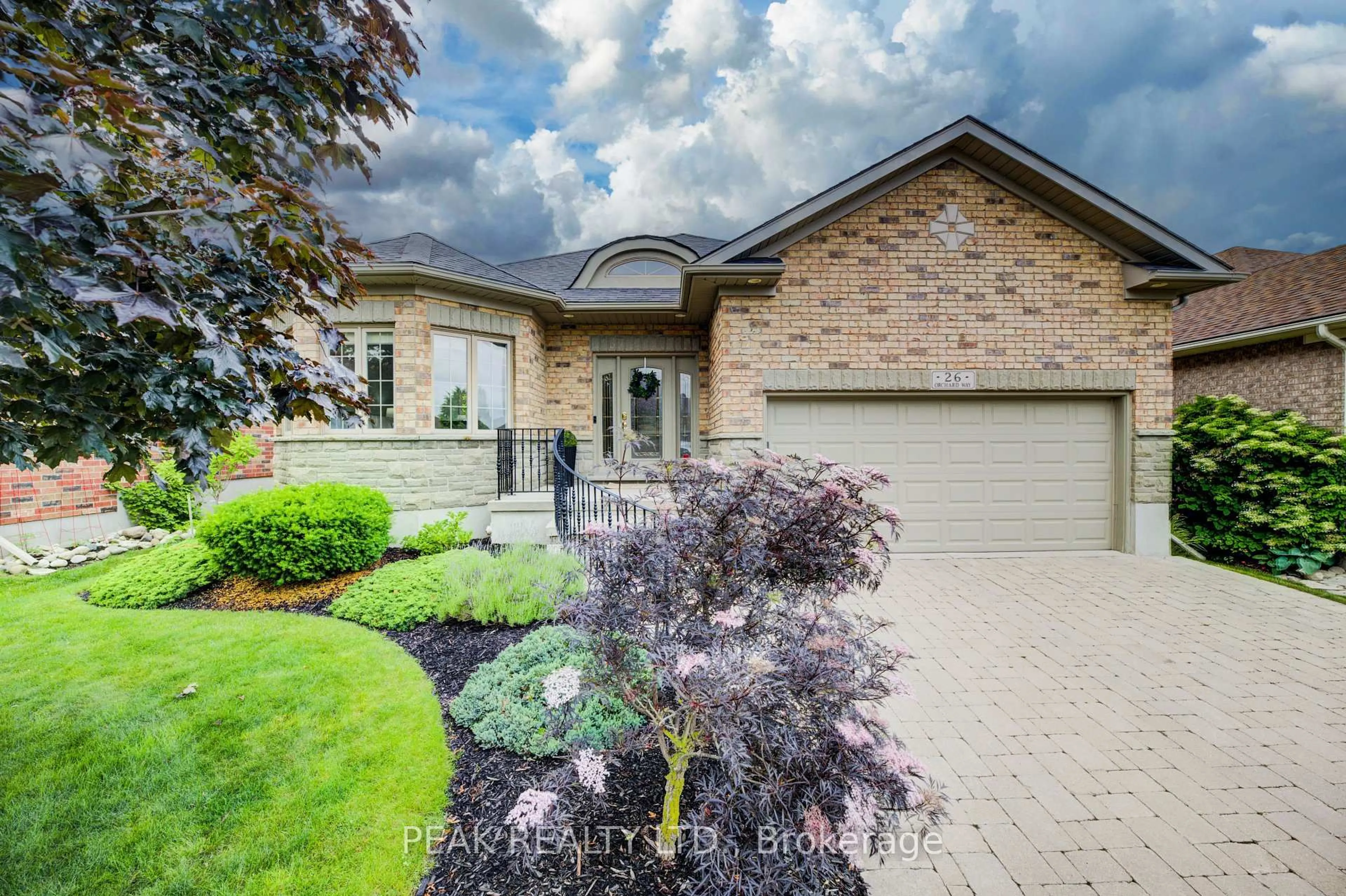 Home with brick exterior material, street for 26 Orchard Way, Wilmot Ontario N3A 4P7