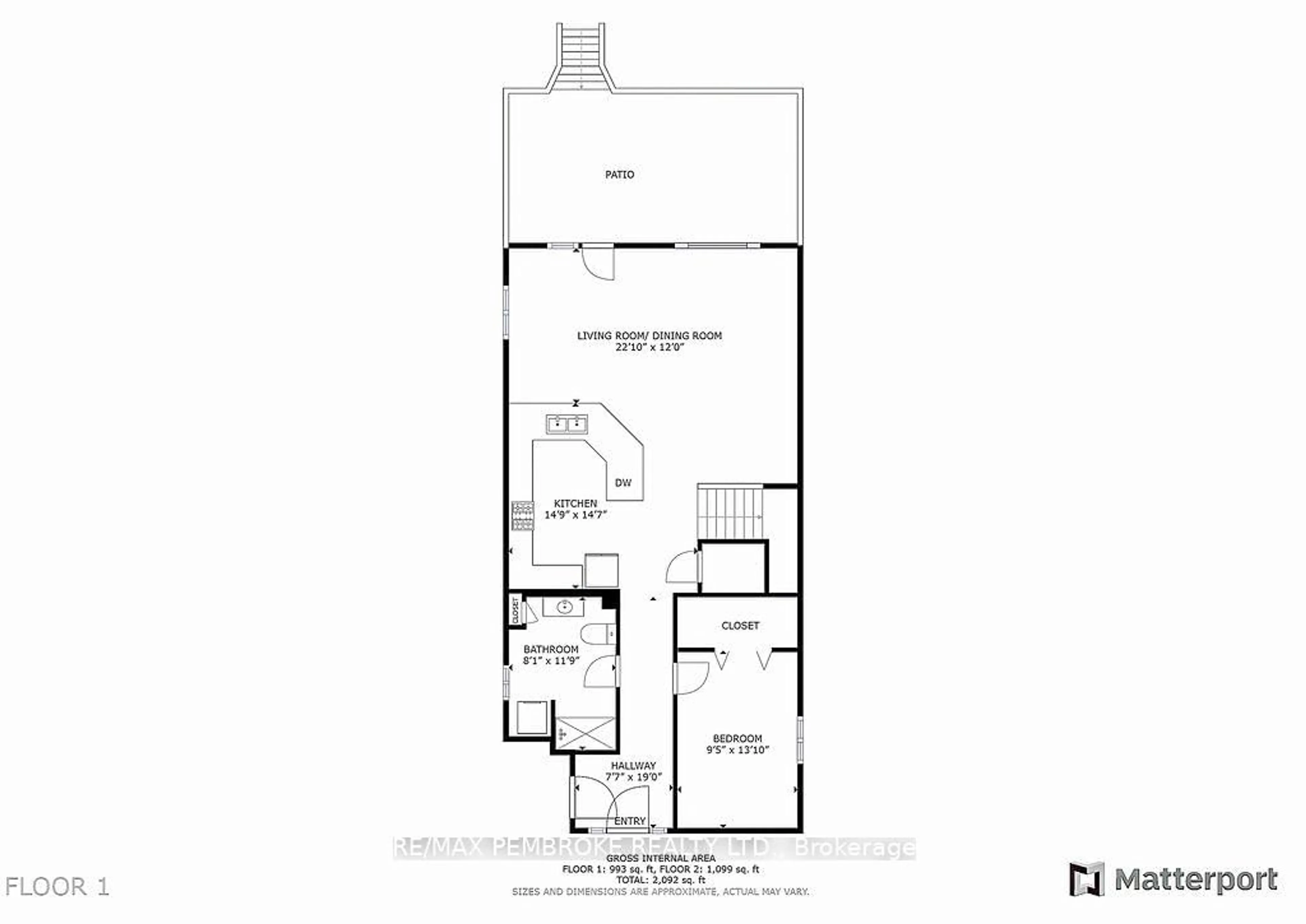 Floor plan for 1241 Burns Dr, Pembroke Ontario K8A 7M9