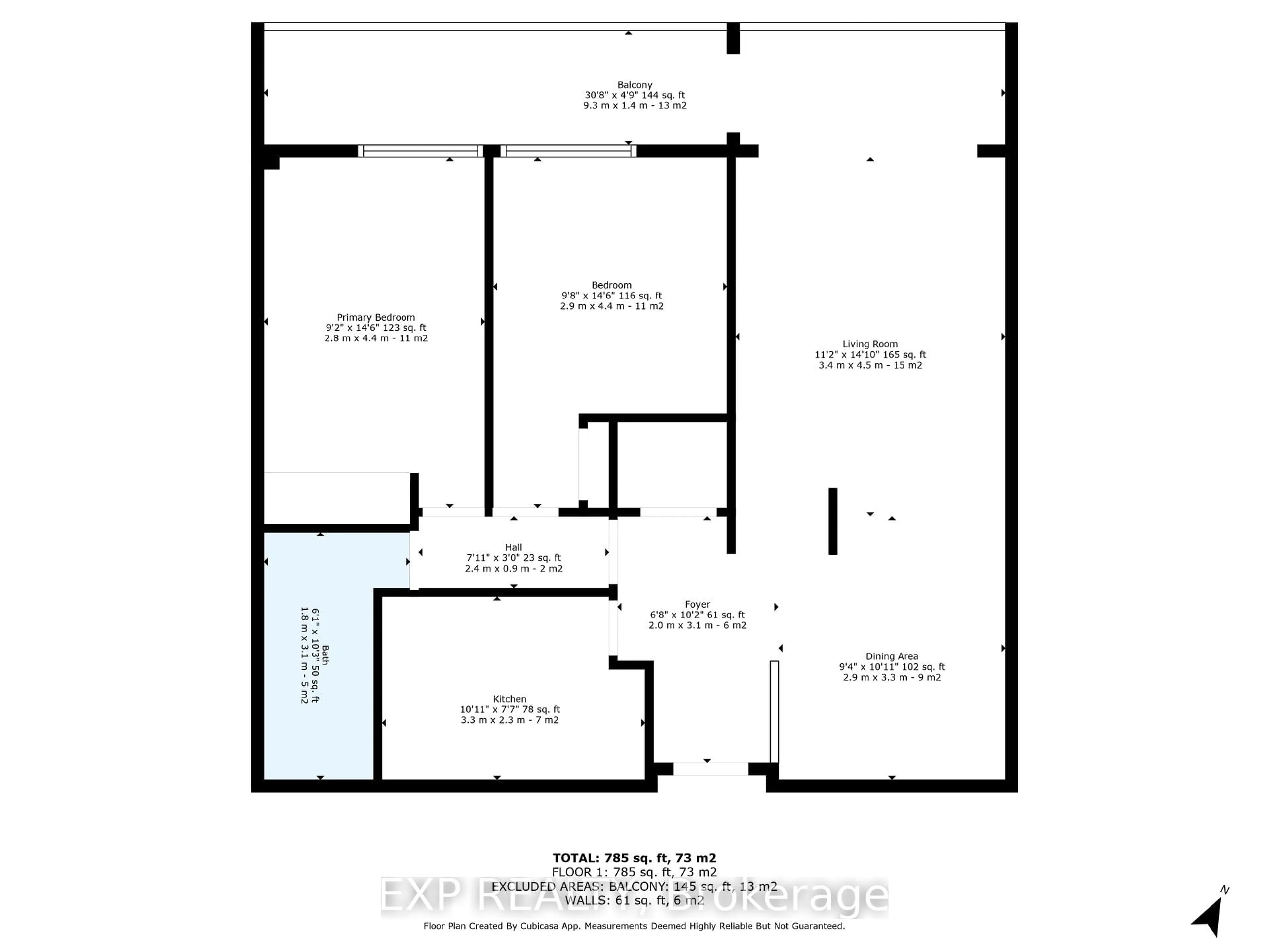 Floor plan for 415 Greenview Ave #101, Ottawa Ontario K2B 8G5